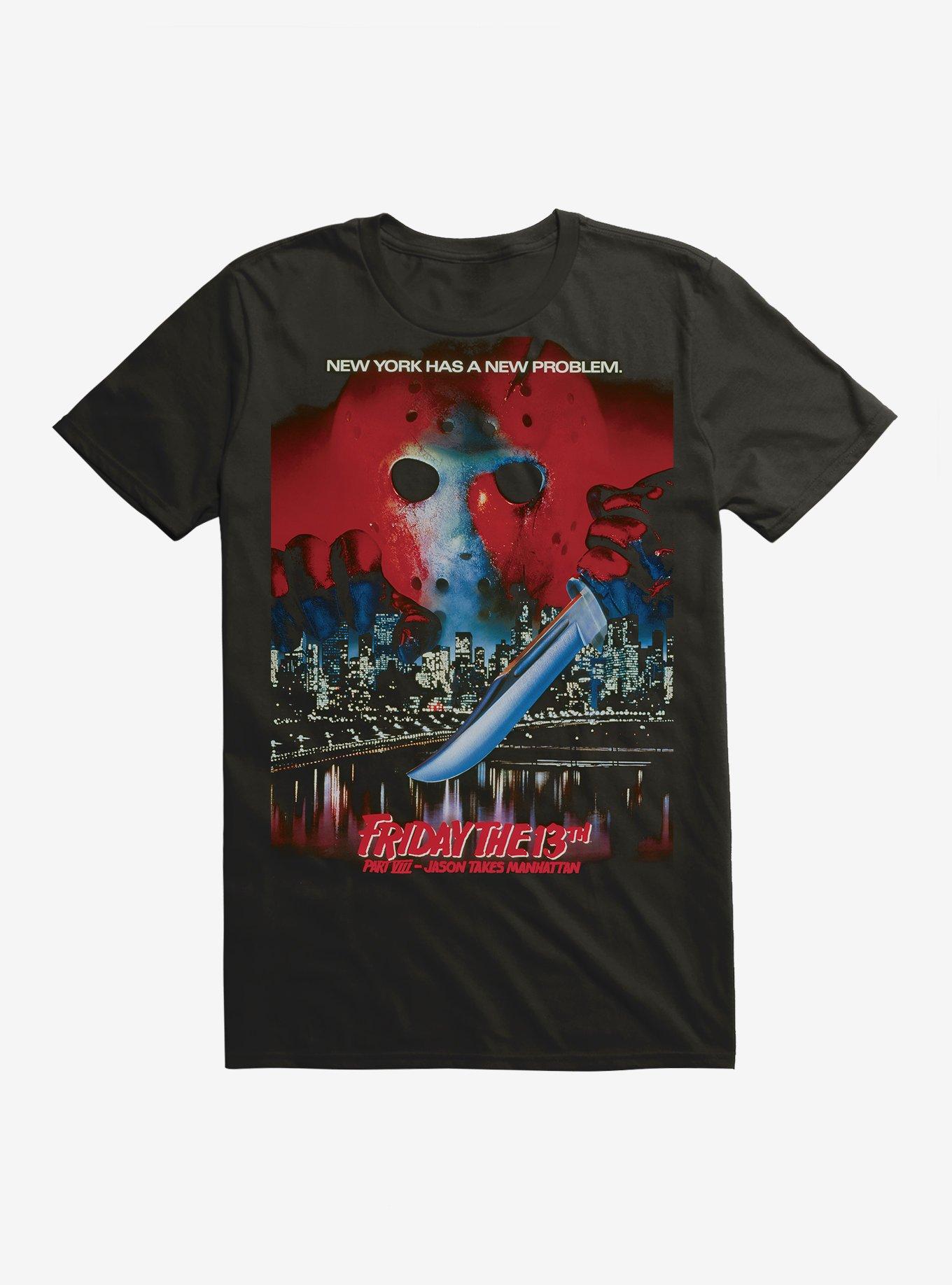 Friday The 13th Part VIII: Jason Takes Manhattan Poster T-Shirt, , hi-res