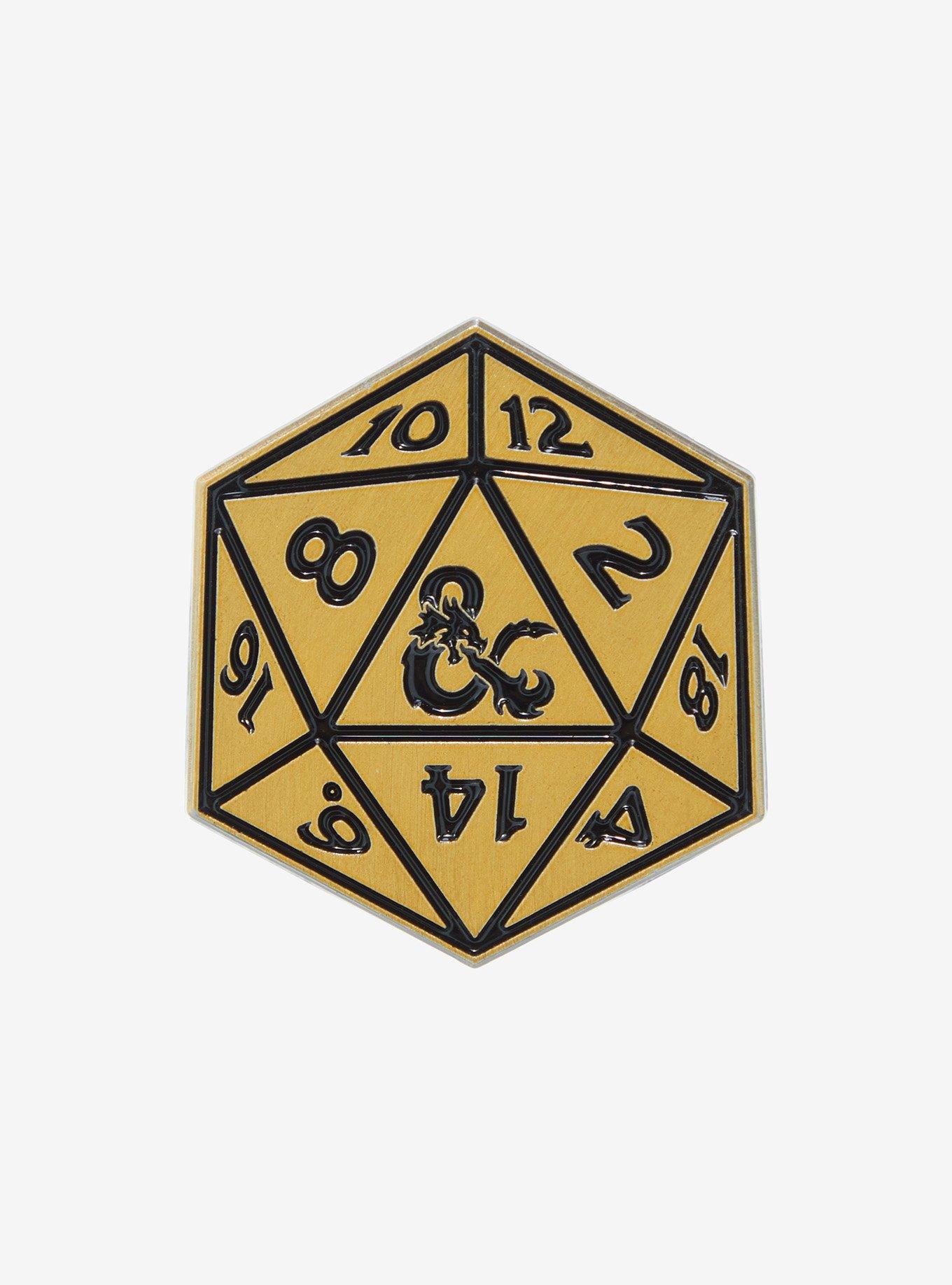 Dungeons & Dragons 50th Anniversary Dice Enamel Pin &mdash; BoxLunch Exclusive, , hi-res