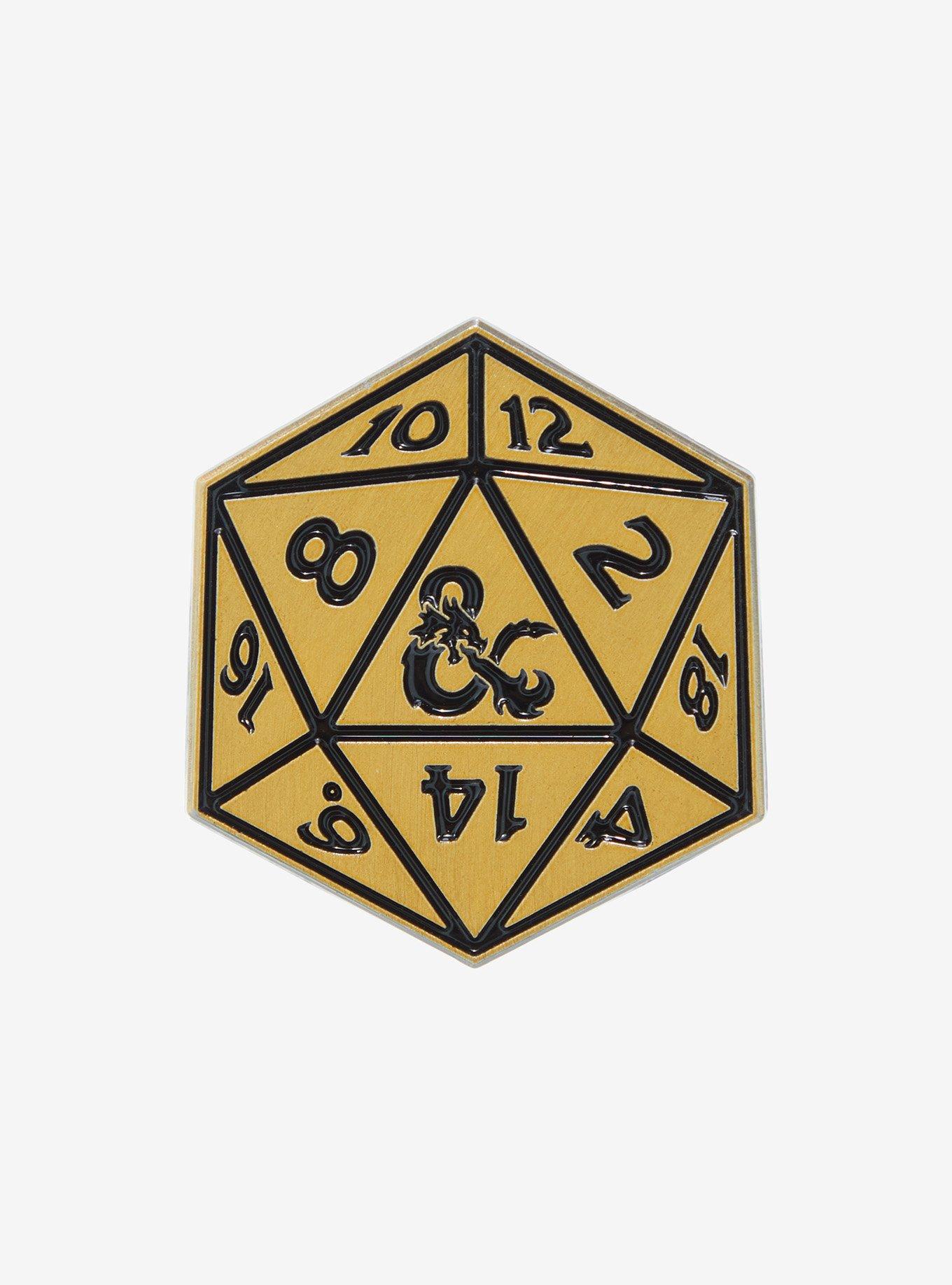 Dungeons & Dragons 50th Anniversary Dice Enamel Pin — BoxLunch Exclusive, , hi-res