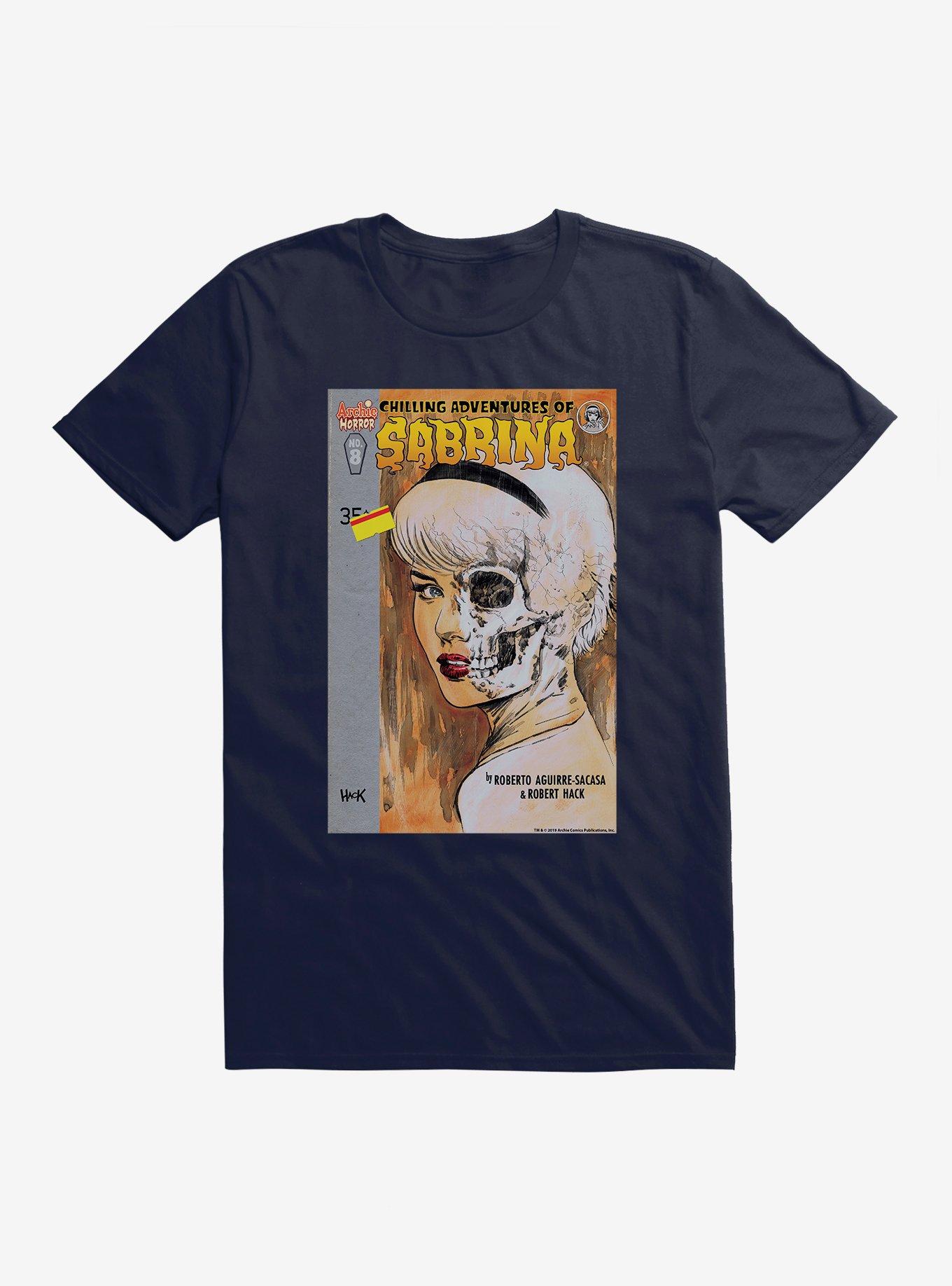 Chilling Adventures of Sabrina Half Skull Face T-Shirt, , hi-res