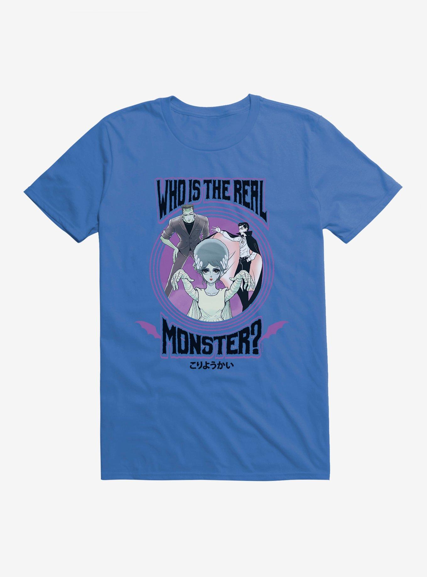 Universal Anime Monsters Real Monster Trio T-Shirt, ROYAL, hi-res