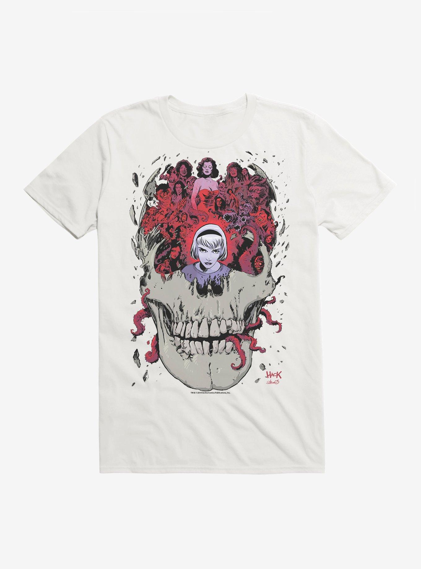 Chilling Adventures of Sabrina Skull T-Shirt, , hi-res