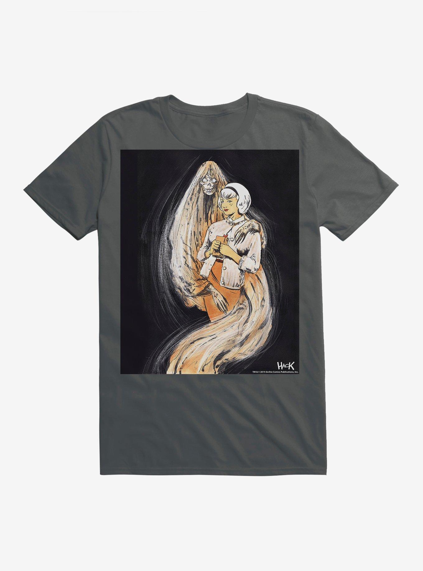 Chilling Adventures Of Sabrina Ghost T-Shirt, CHARCOAL, hi-res