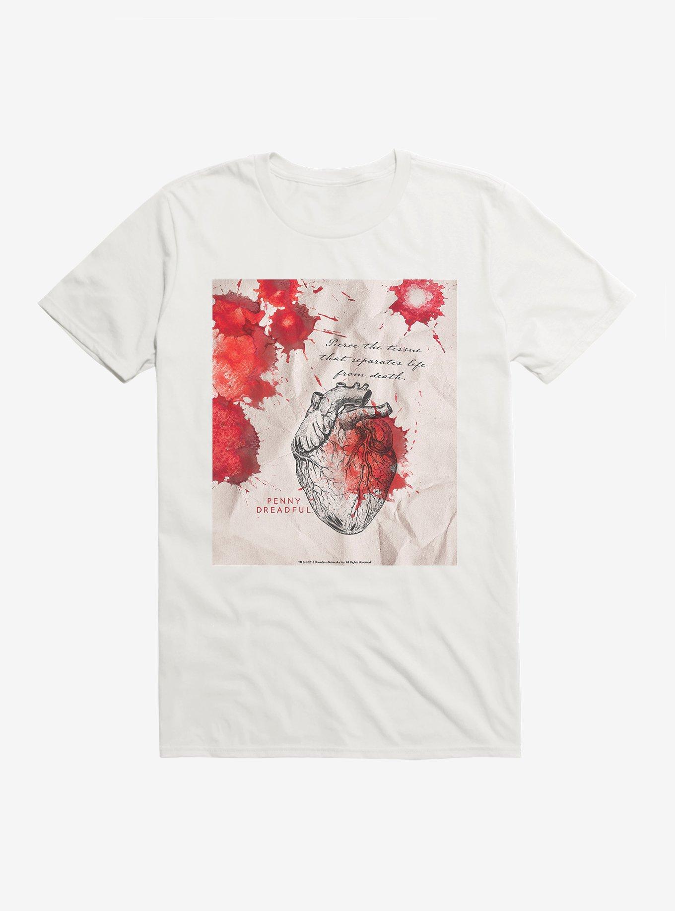 Penny Dreadful Splattered Note T-Shirt, WHITE, hi-res