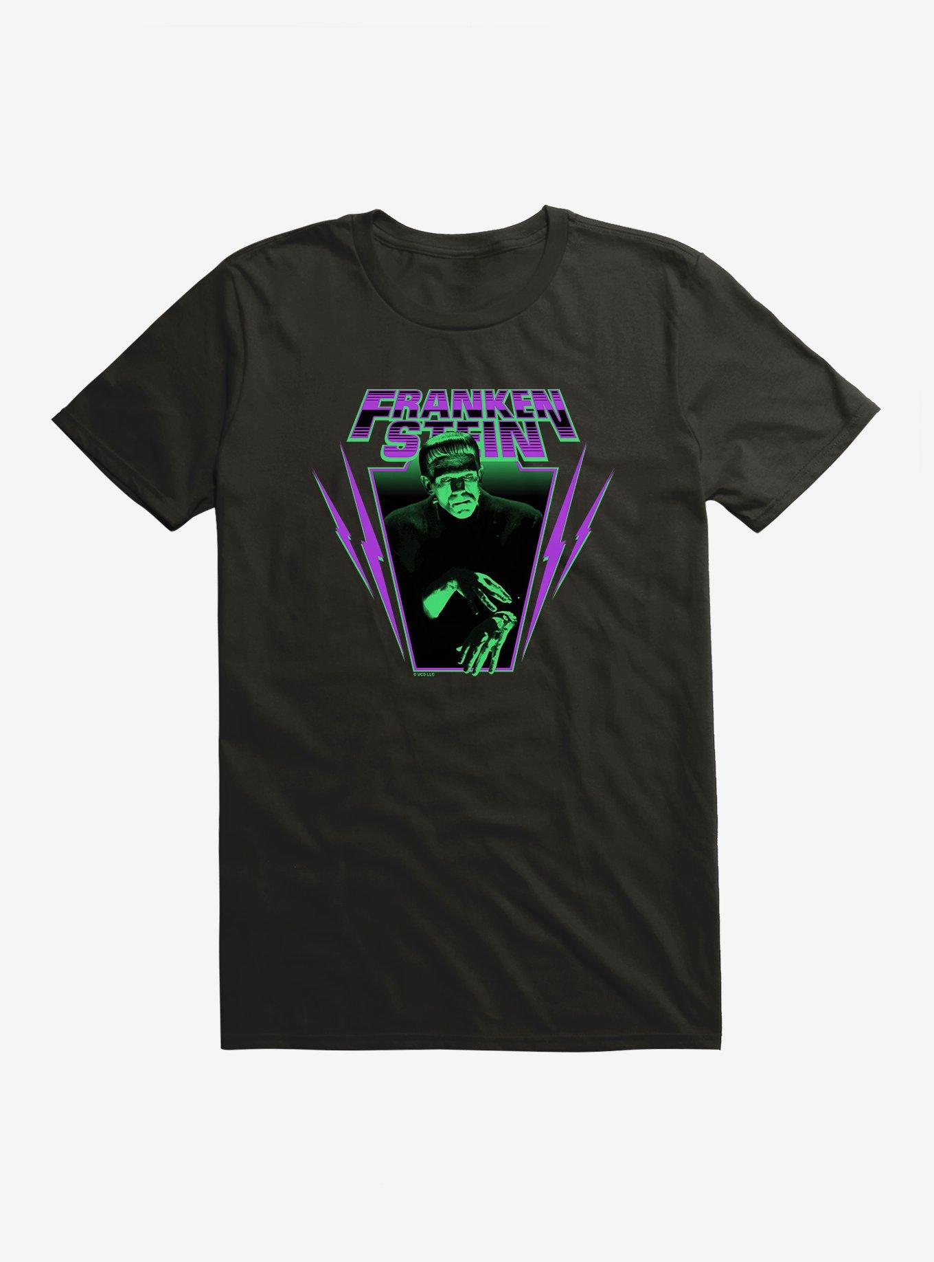 Universal Monsters Frankenstein Electricity T-Shirt, BLACK, hi-res