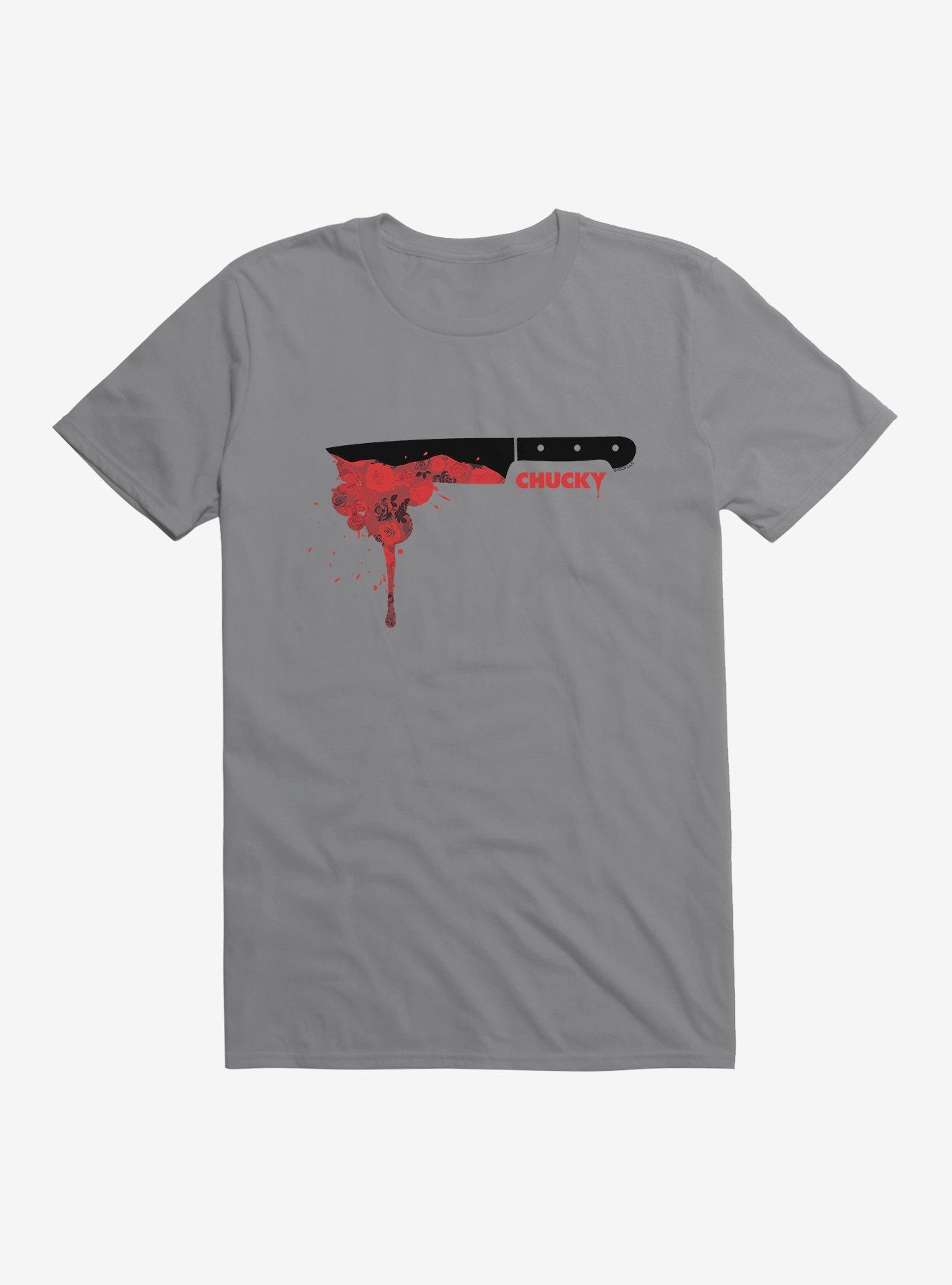 Chucky Red Rose Knife T-Shirt, , hi-res