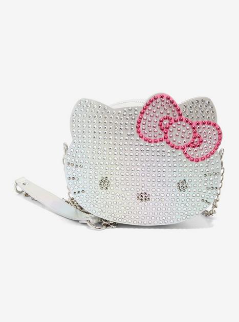 Hello Kitty Rhinestone Face Crossbody Bag Hot Topic