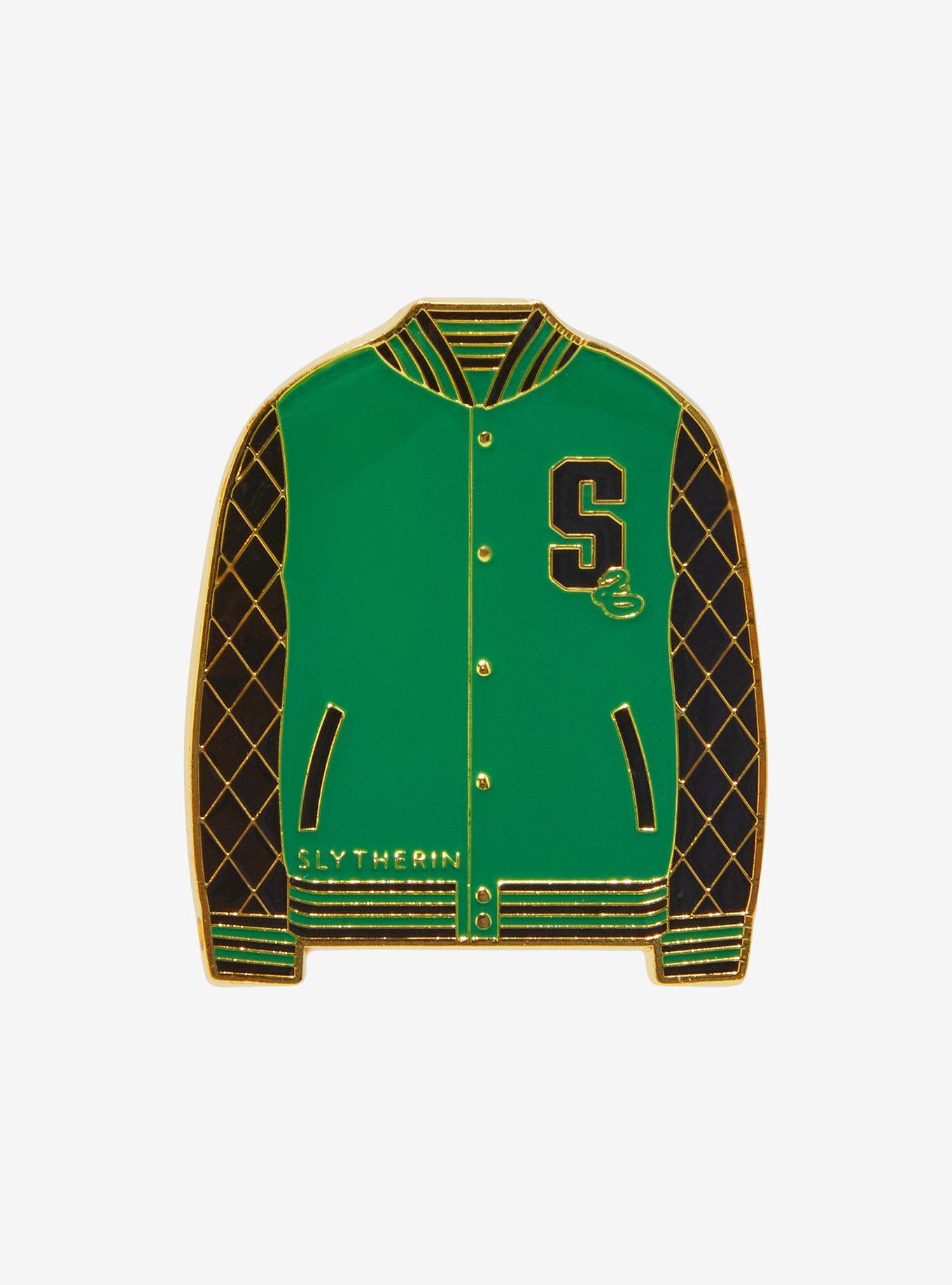 Loungefly Harry Potter Slytherin Varsity Jacket Enamel Pin, , hi-res