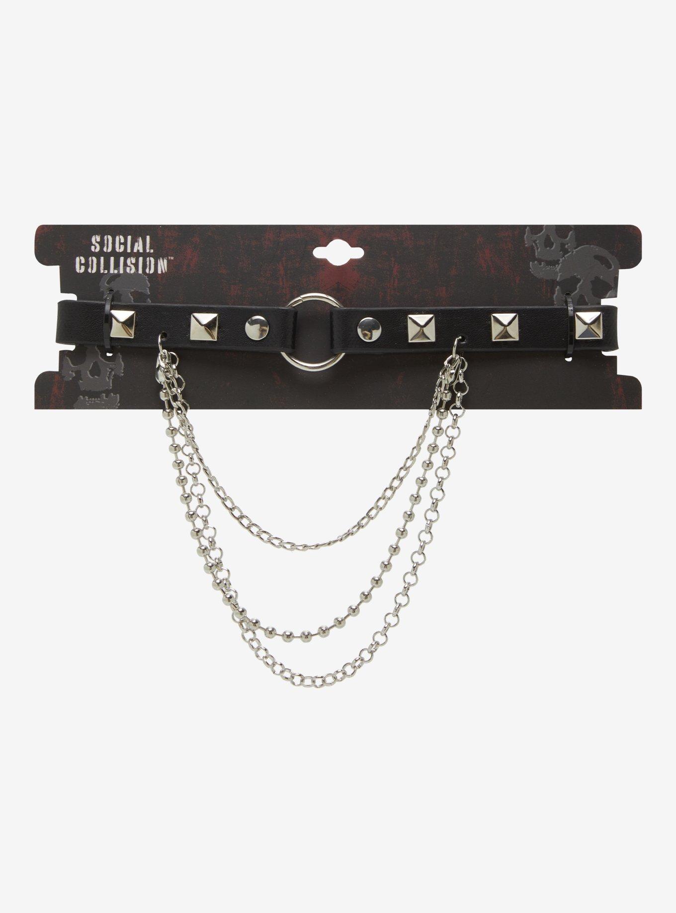 アクセサリー PRANK PROJECT Leather Chain 2Way Choker Leather Chain 2Way Choker