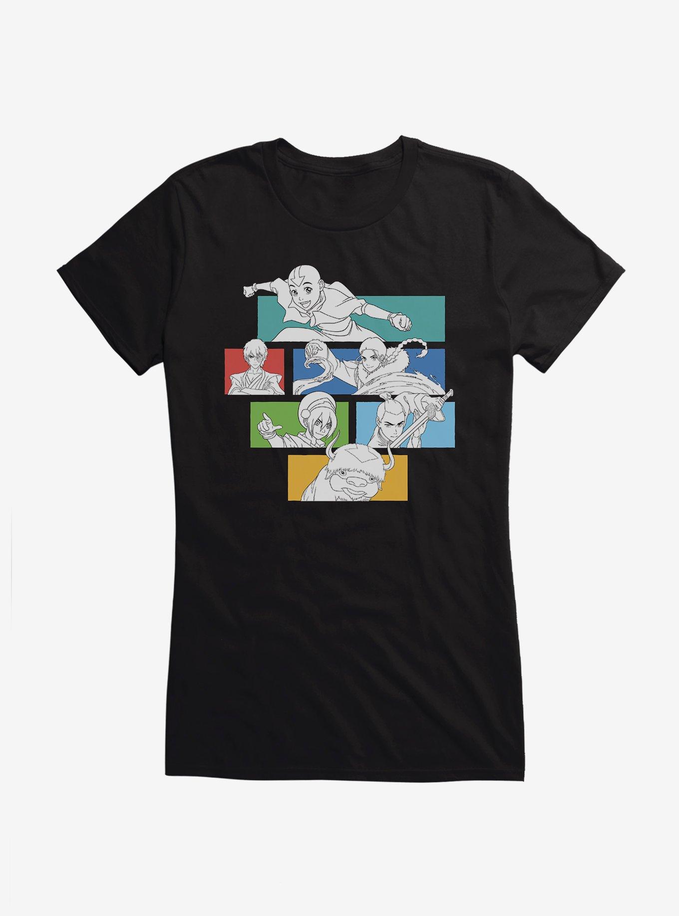 Avatar: The Last Airbender Characters Colorblock Girls T-Shirt, , hi-res