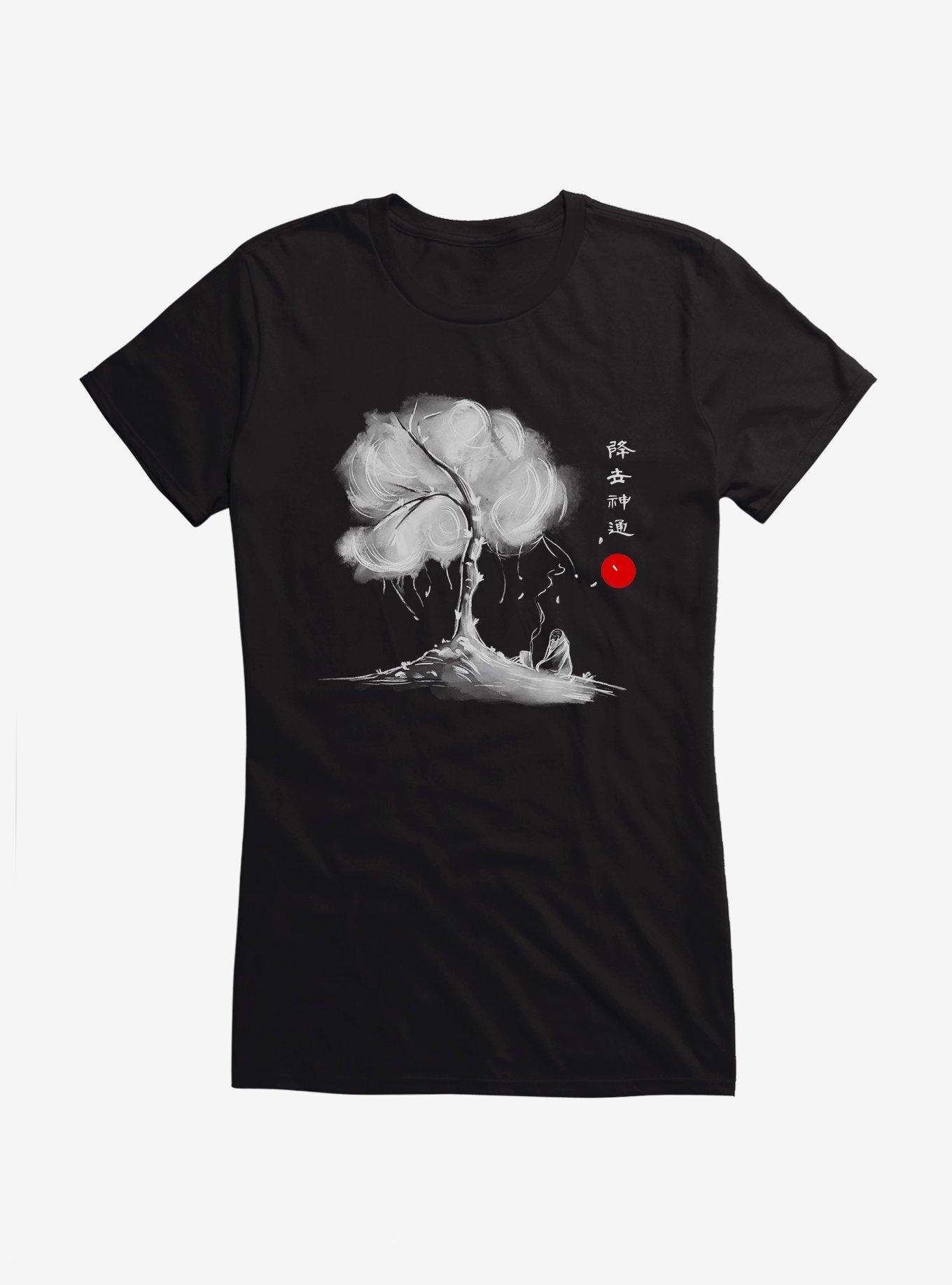 Avatar: The Last Airbender Iroh Leaves From The Vine Girls T-Shirt, BLACK, hi-res