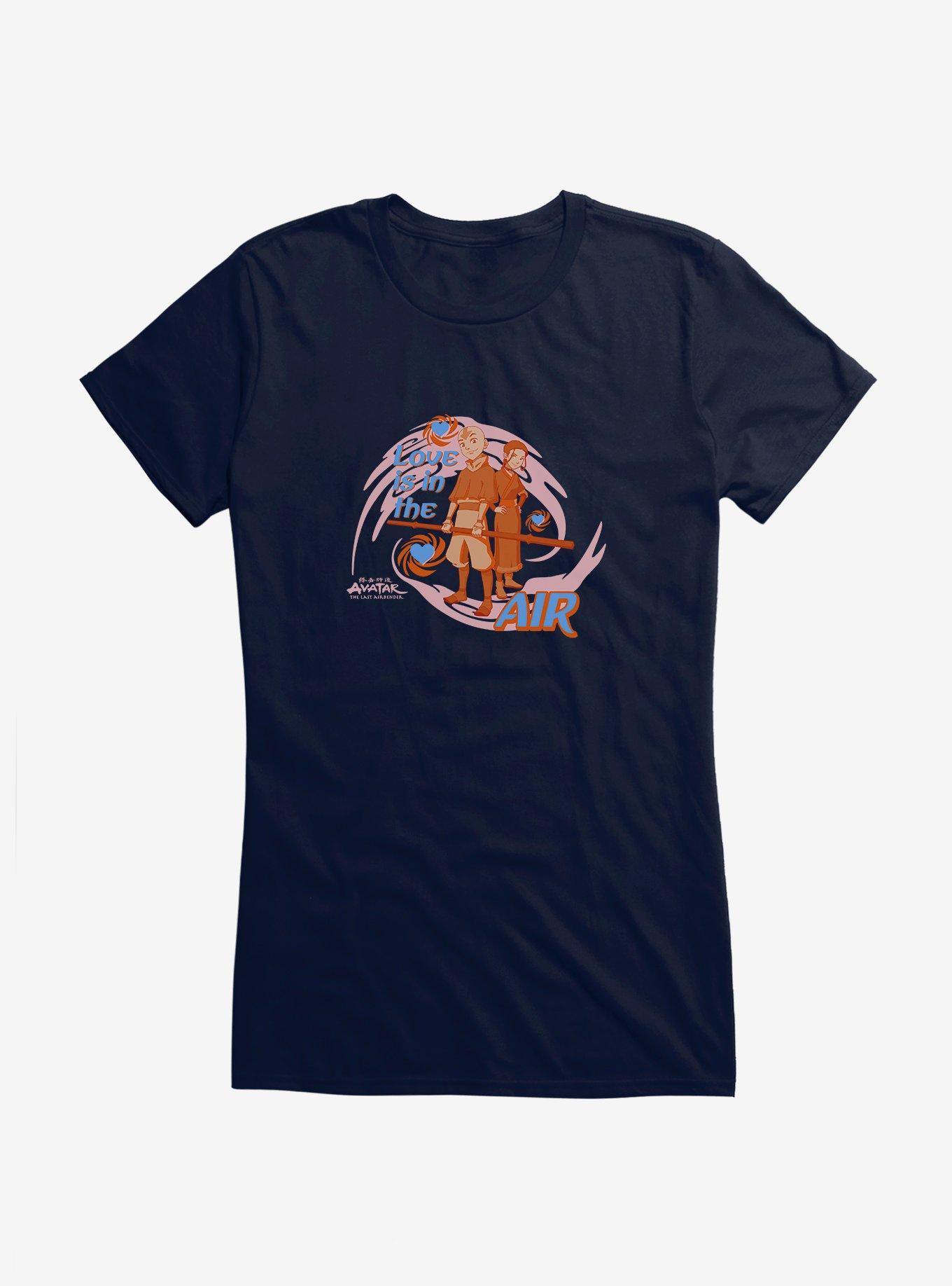 Avatar: The Last Airbender Love In The Air Girls T-Shirt, NAVY, hi-res