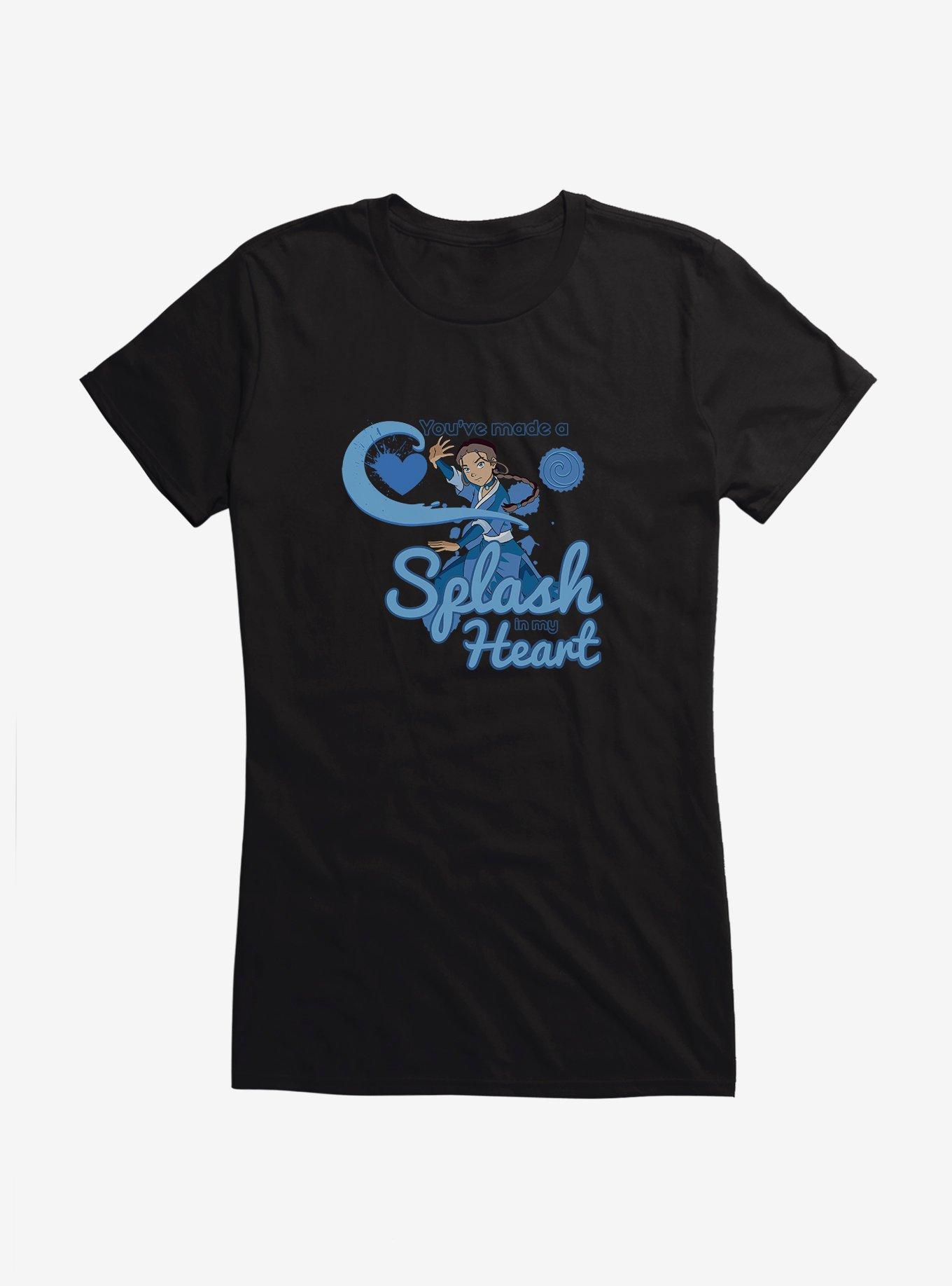 Avatar: The Last Airbender Splash In My Heart Girls T-Shirt, BLACK, hi-res