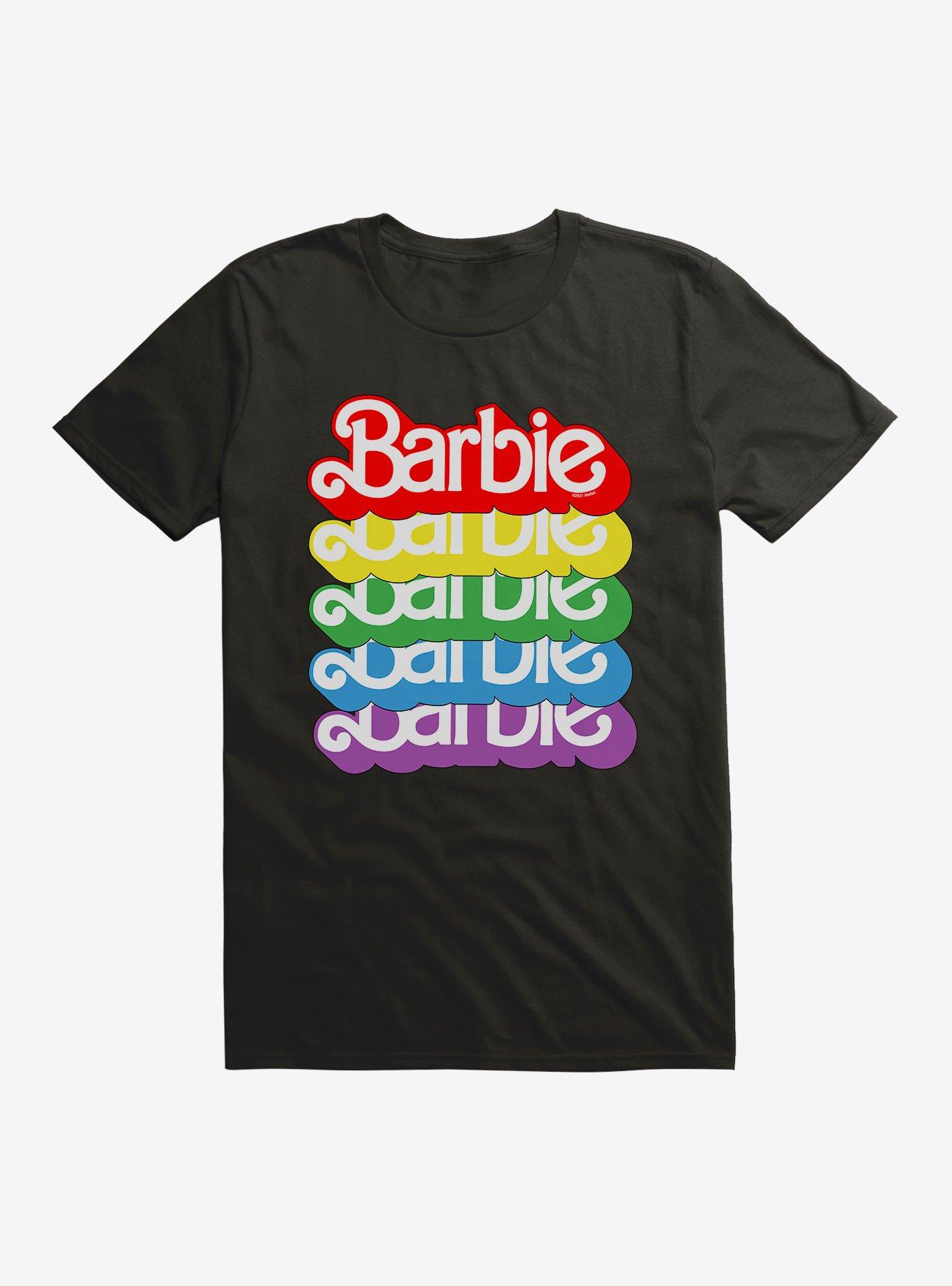 Barbie Pride Rainbow 80s Vintage Logo T-Shirt, , hi-res