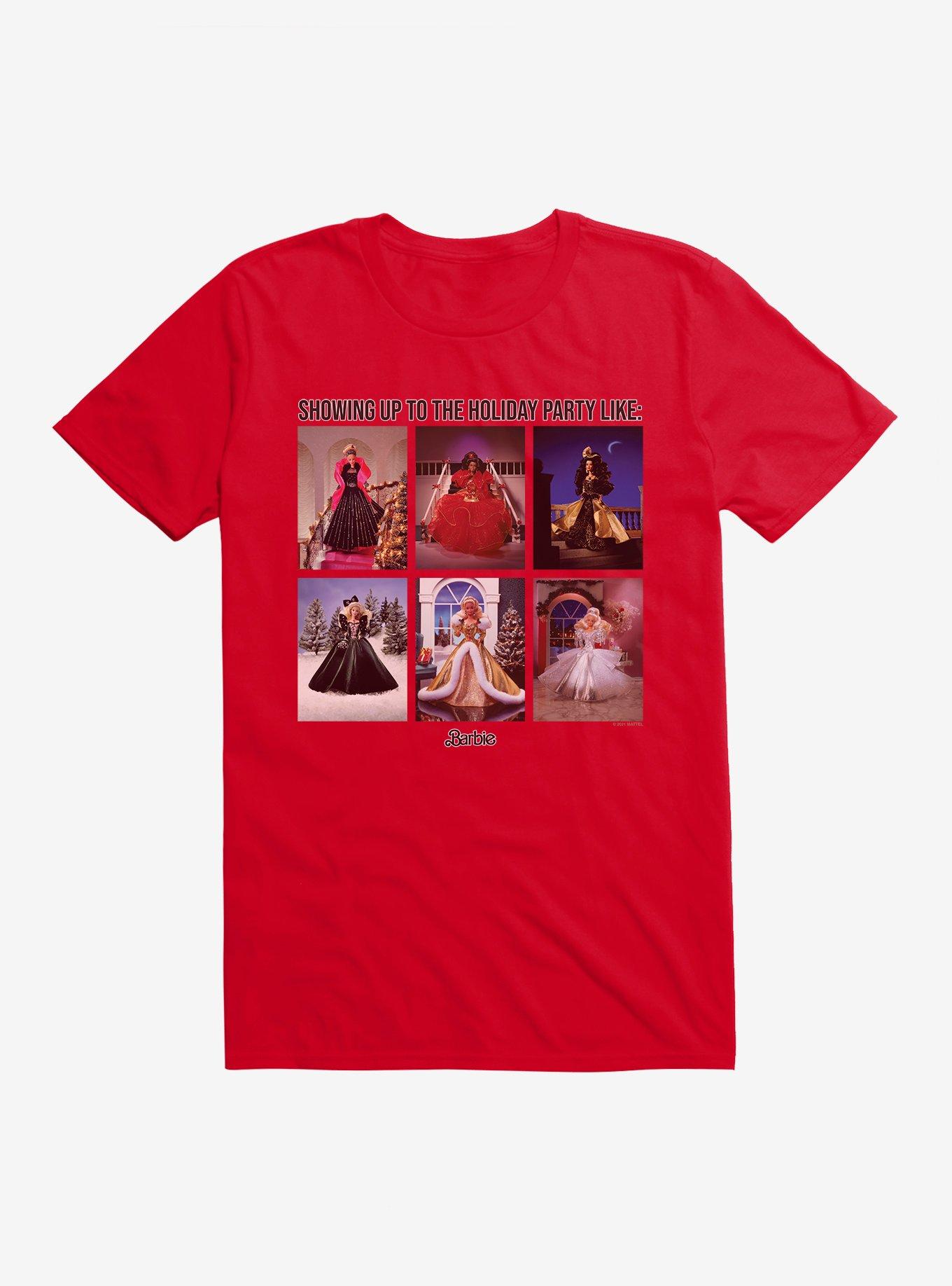 Barbie Holiday Holiday Party Like T-Shirt, RED, hi-res