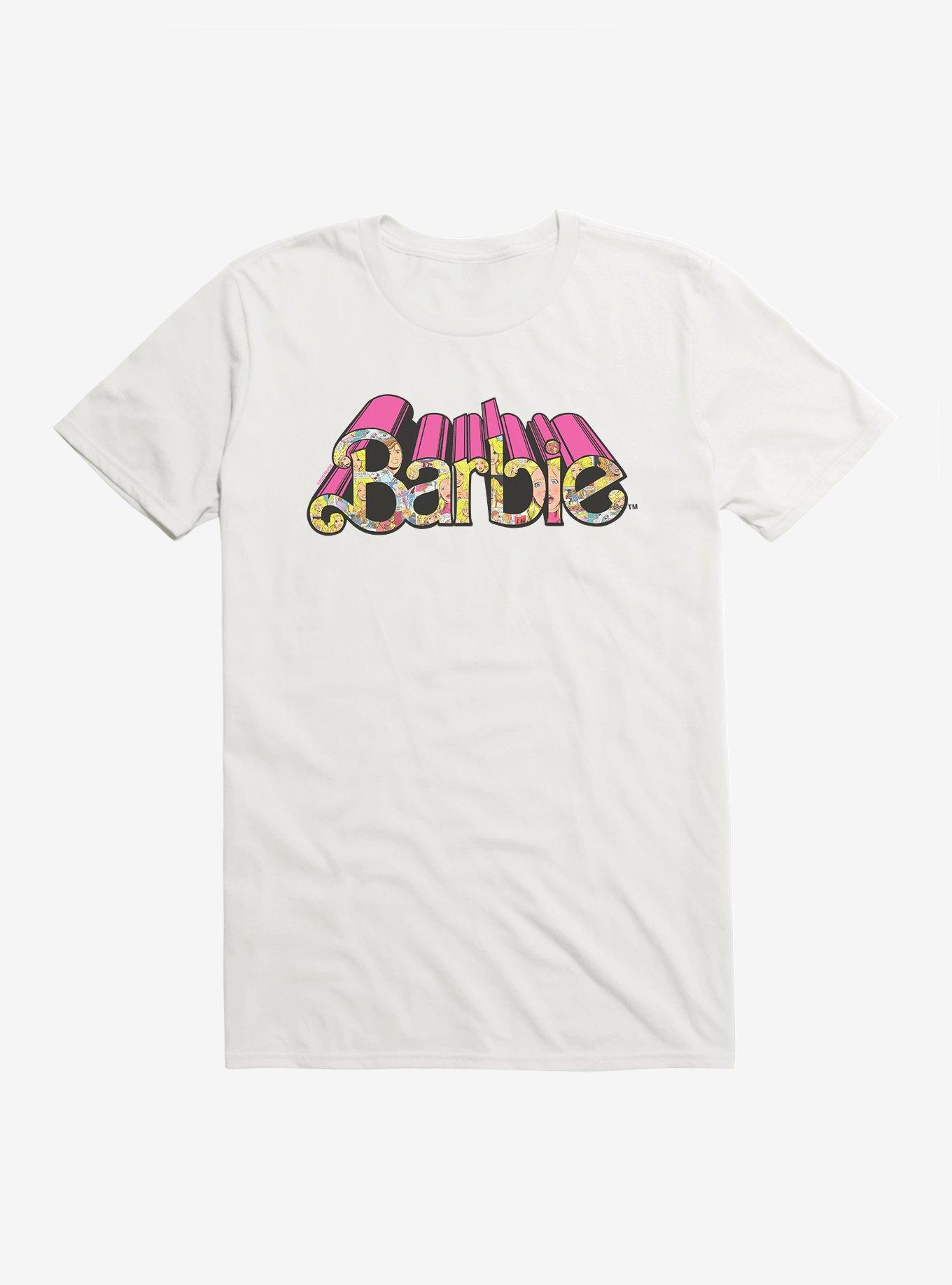 Barbie Bold Comic Script T-Shirt, WHITE, hi-res