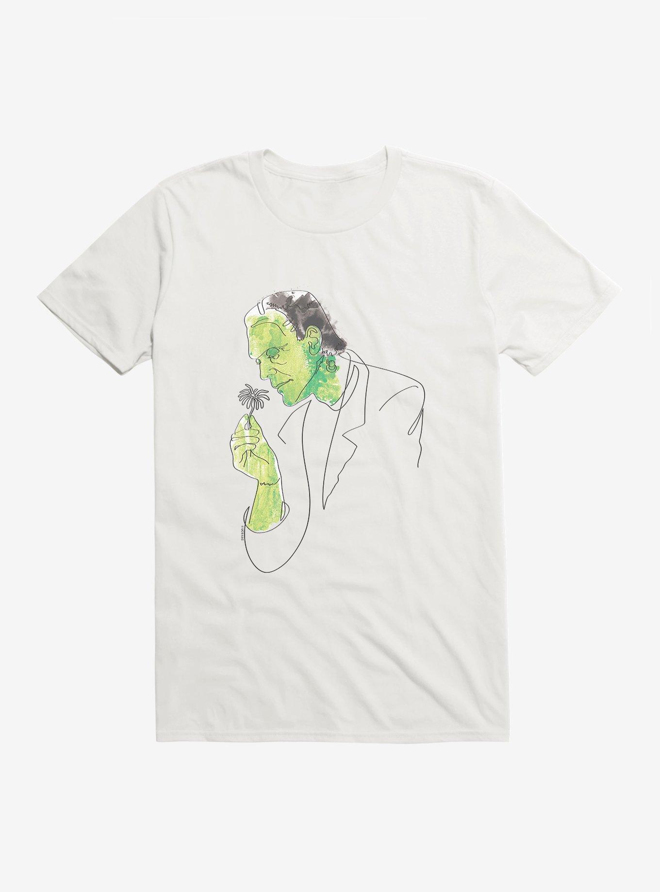 Universal Monsters Frankenstein Watercolor Portrait T-Shirt, , hi-res