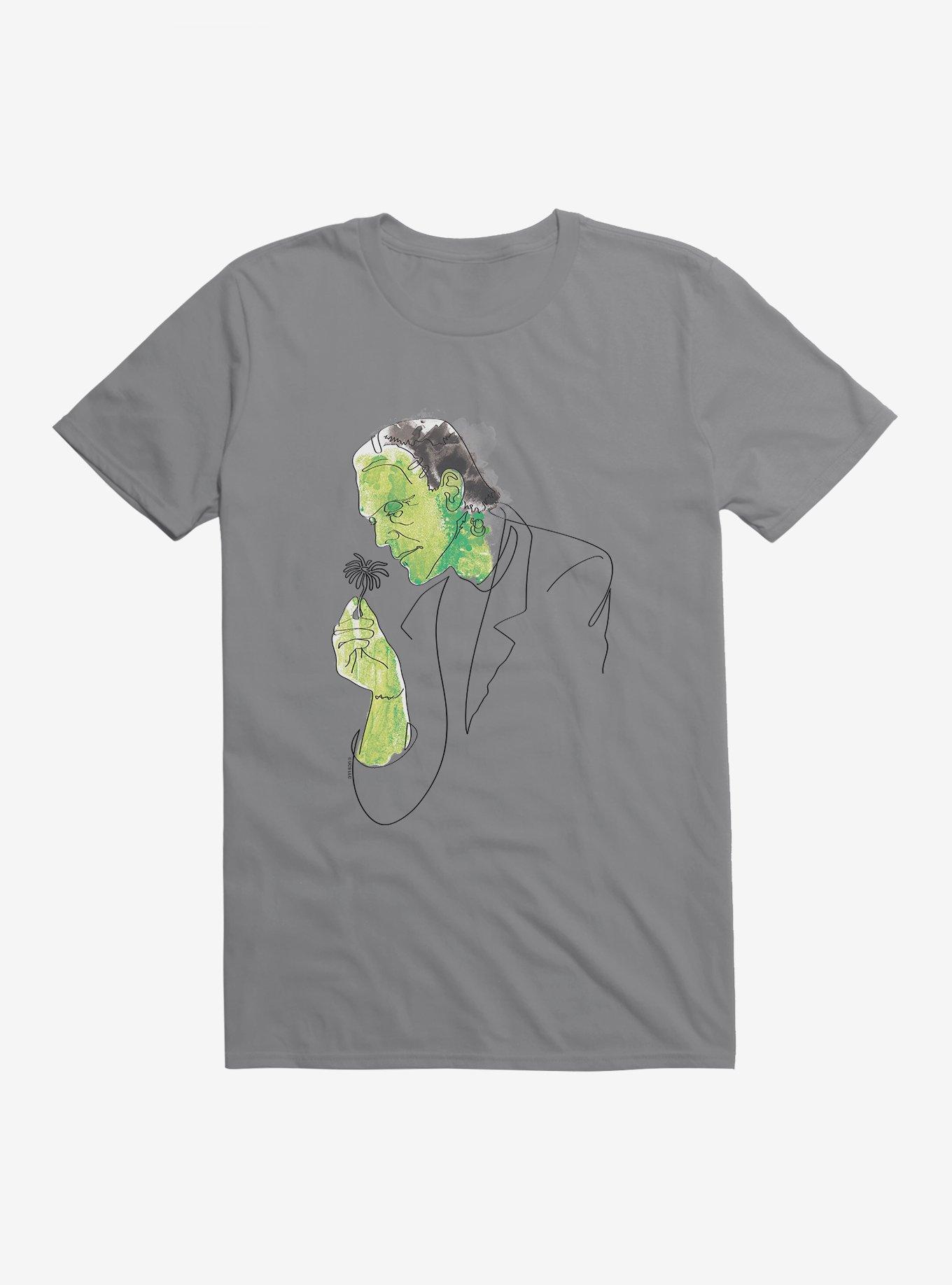 Universal Monsters Frankenstein Watercolor Portrait T-Shirt, , hi-res
