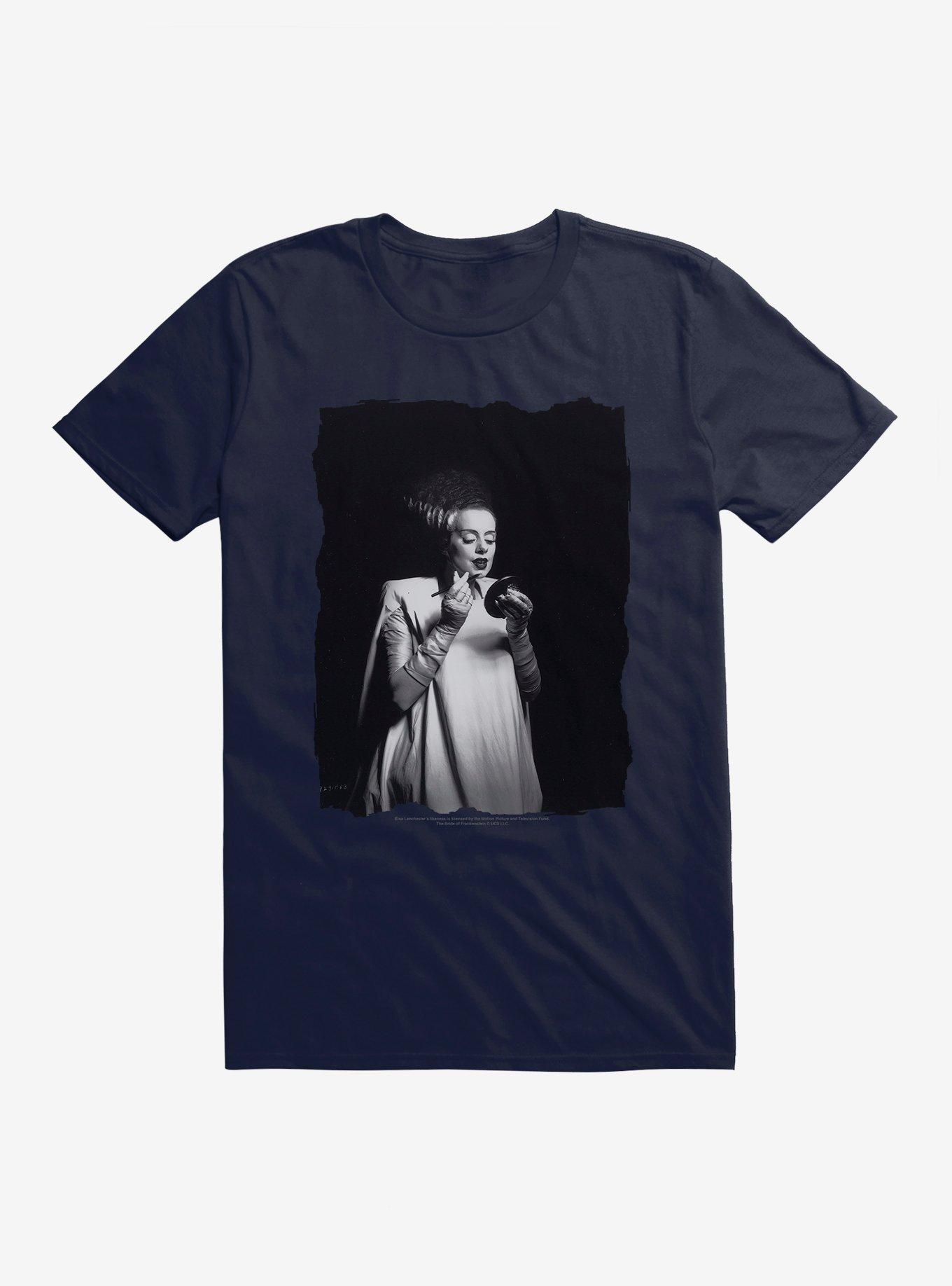 Universal Monsters Bride Of Frankenstein Make Up T-Shirt, NAVY, hi-res