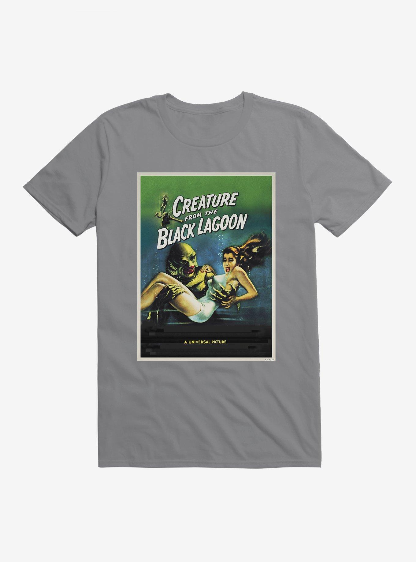 Creature From The Black Lagoon Universal Picture Poster T-Shirt, STORM GREY, hi-res