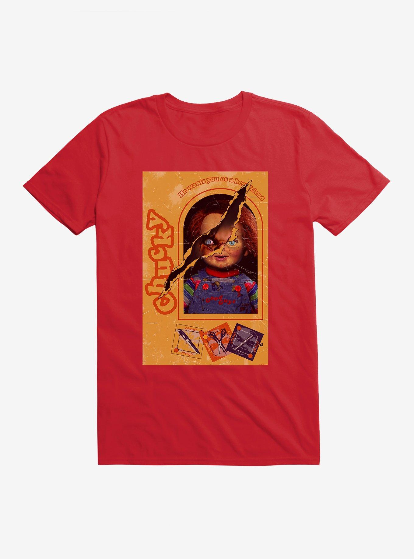 Chucky Doll Box Torn T-Shirt, , hi-res