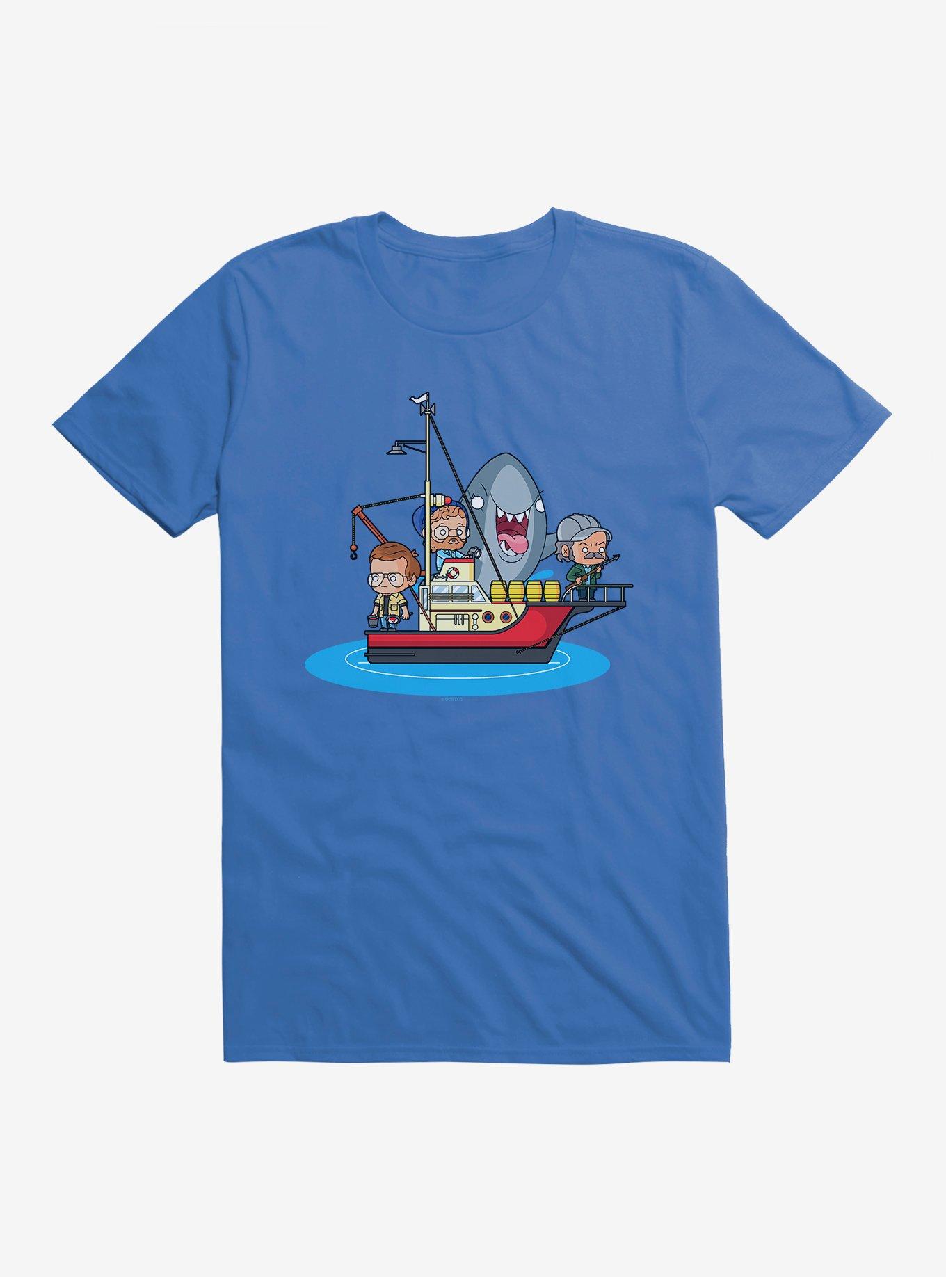 Jaws Chibi Boat Attack T-Shirt