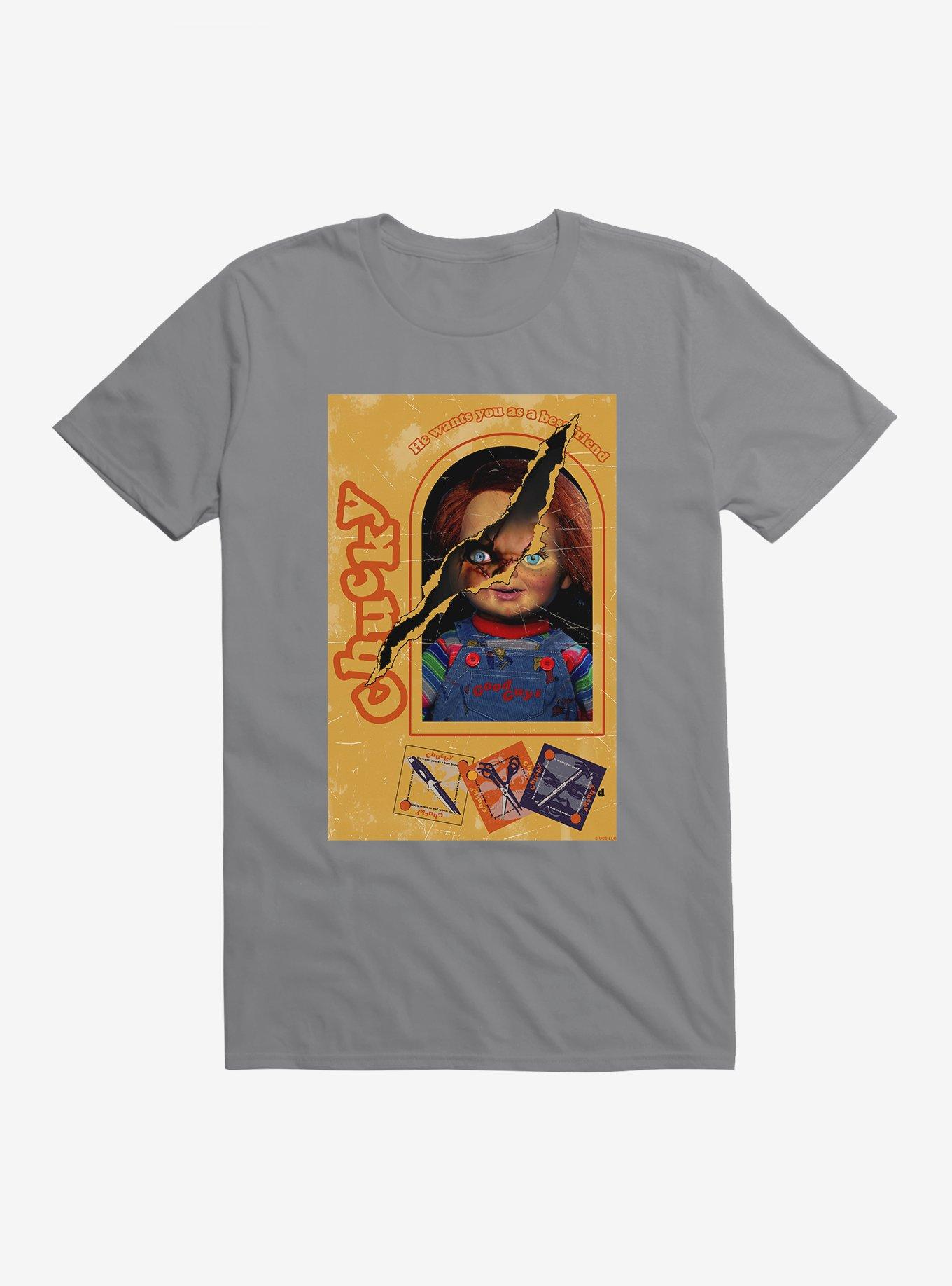 Chucky Doll Box Torn T-Shirt, , hi-res