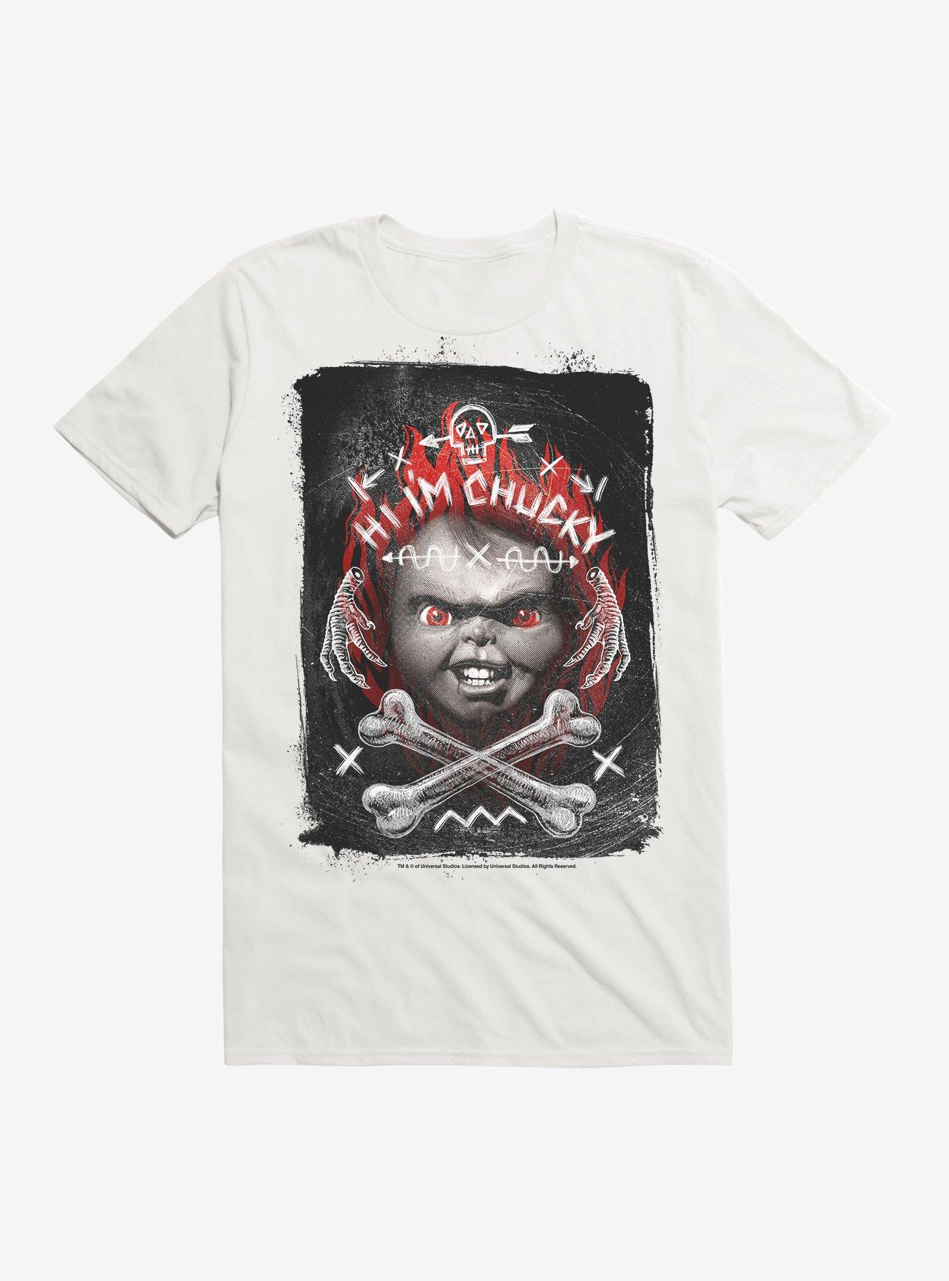 Chucky Hi I'm Chucky T-Shirt, WHITE, hi-res