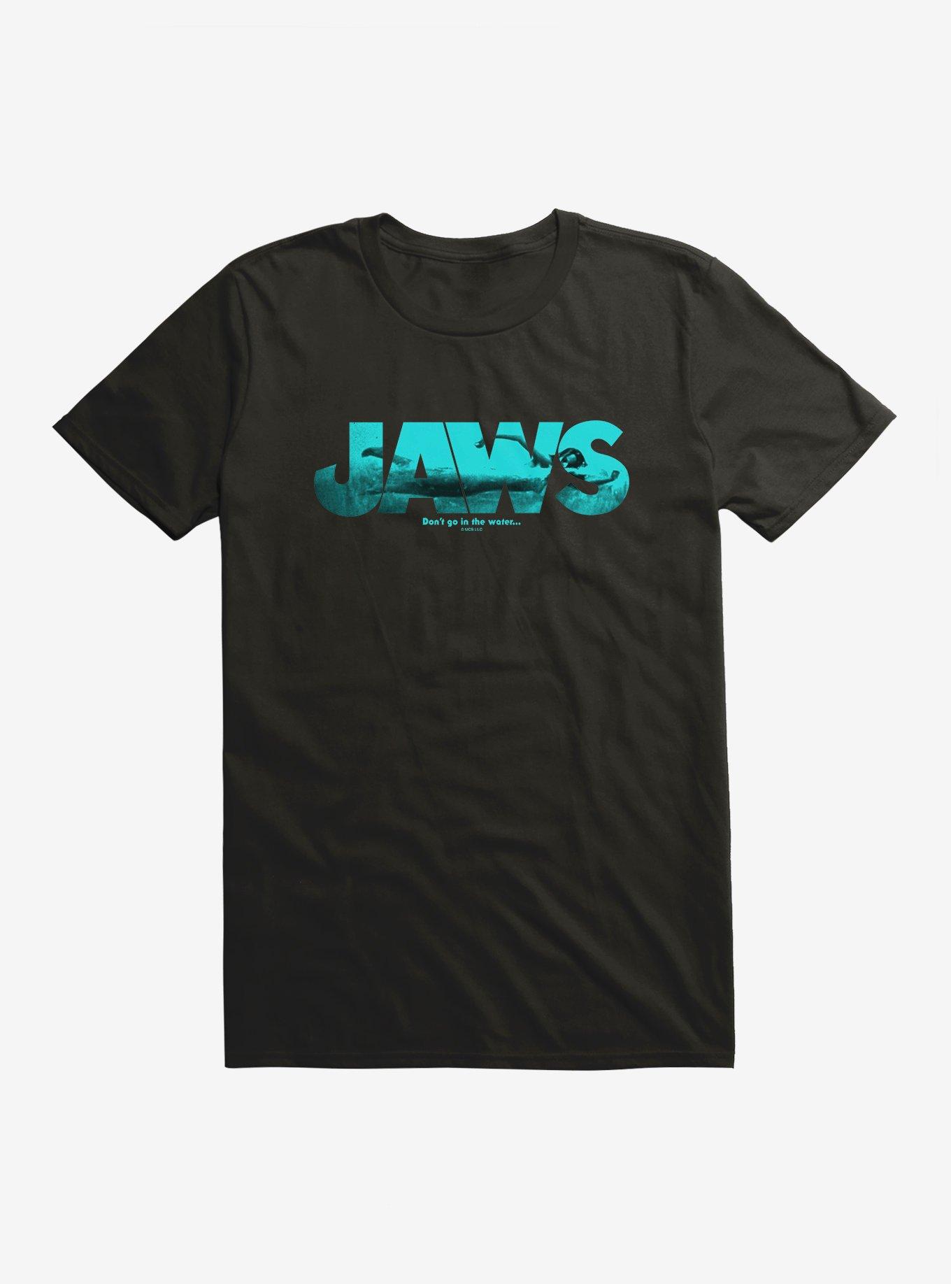 Jaws Script Ocean Imagery T-Shirt, , hi-res