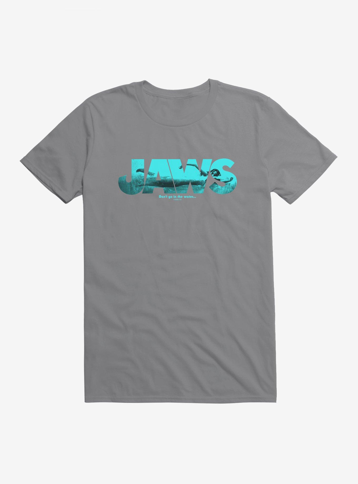 Jaws Script Ocean Imagery T-Shirt, , hi-res