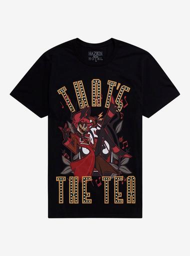 Hot Topic ハズビンホテル アラスター Tシャツ L LG サイズ Hazbin Hotel Alastor That's The Tea T-Shirt | Hot Topic