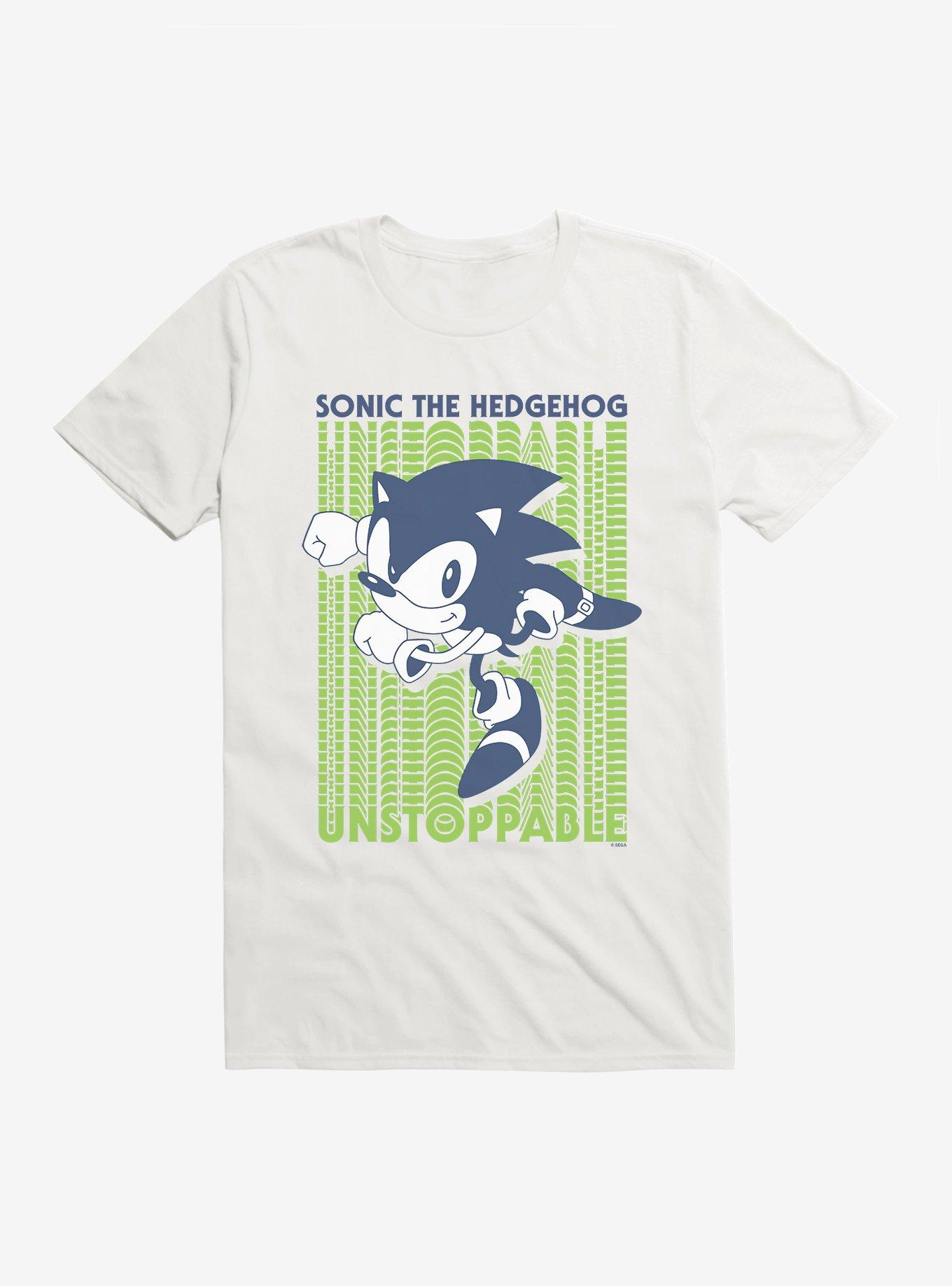 Sonic The Hedgehog Unstoppable Sonic Graphic T-Shirt, WHITE, hi-res