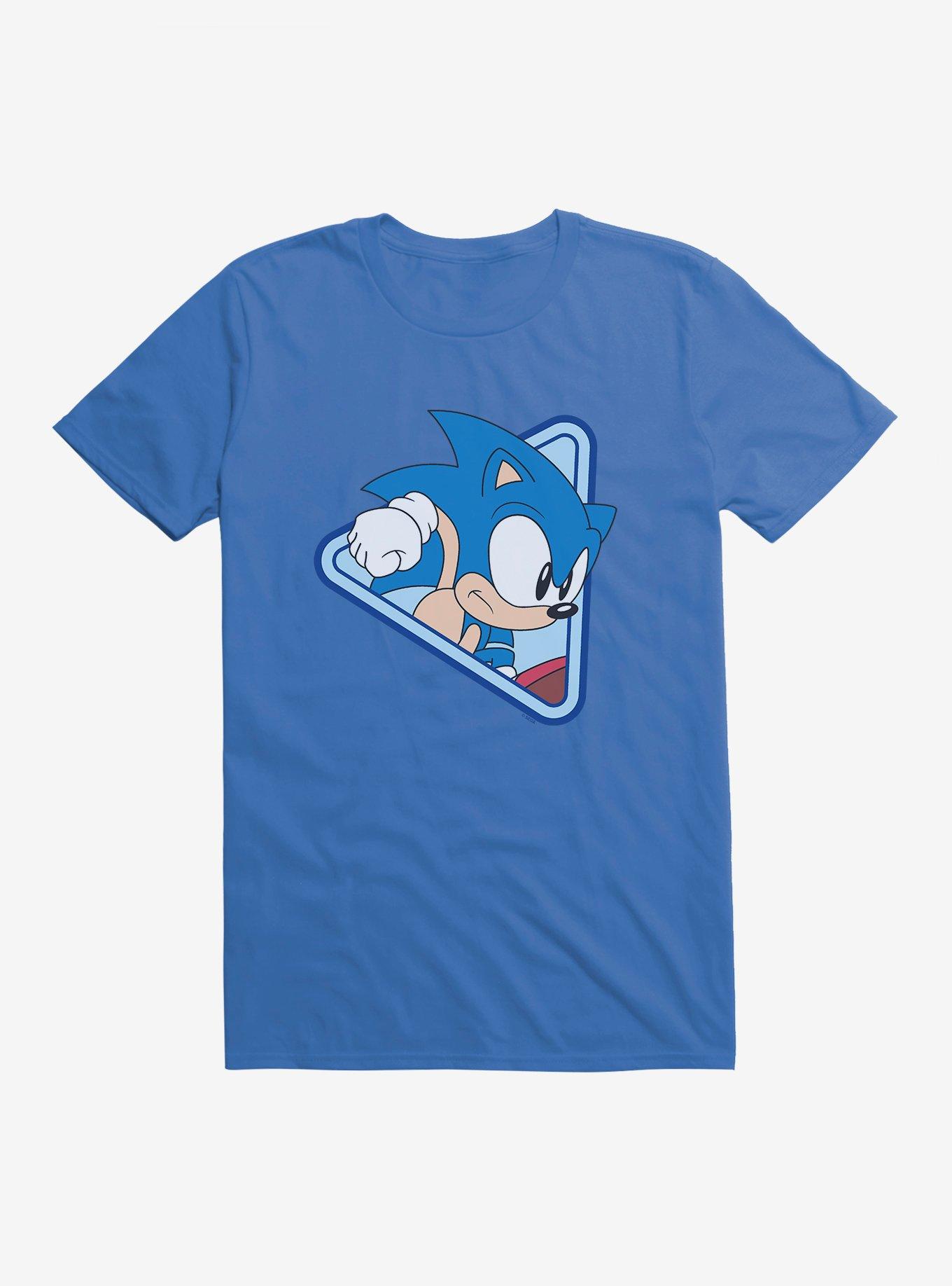 Sonic The Hedgehog In Action T-Shirt - BLUE | Hot Topic