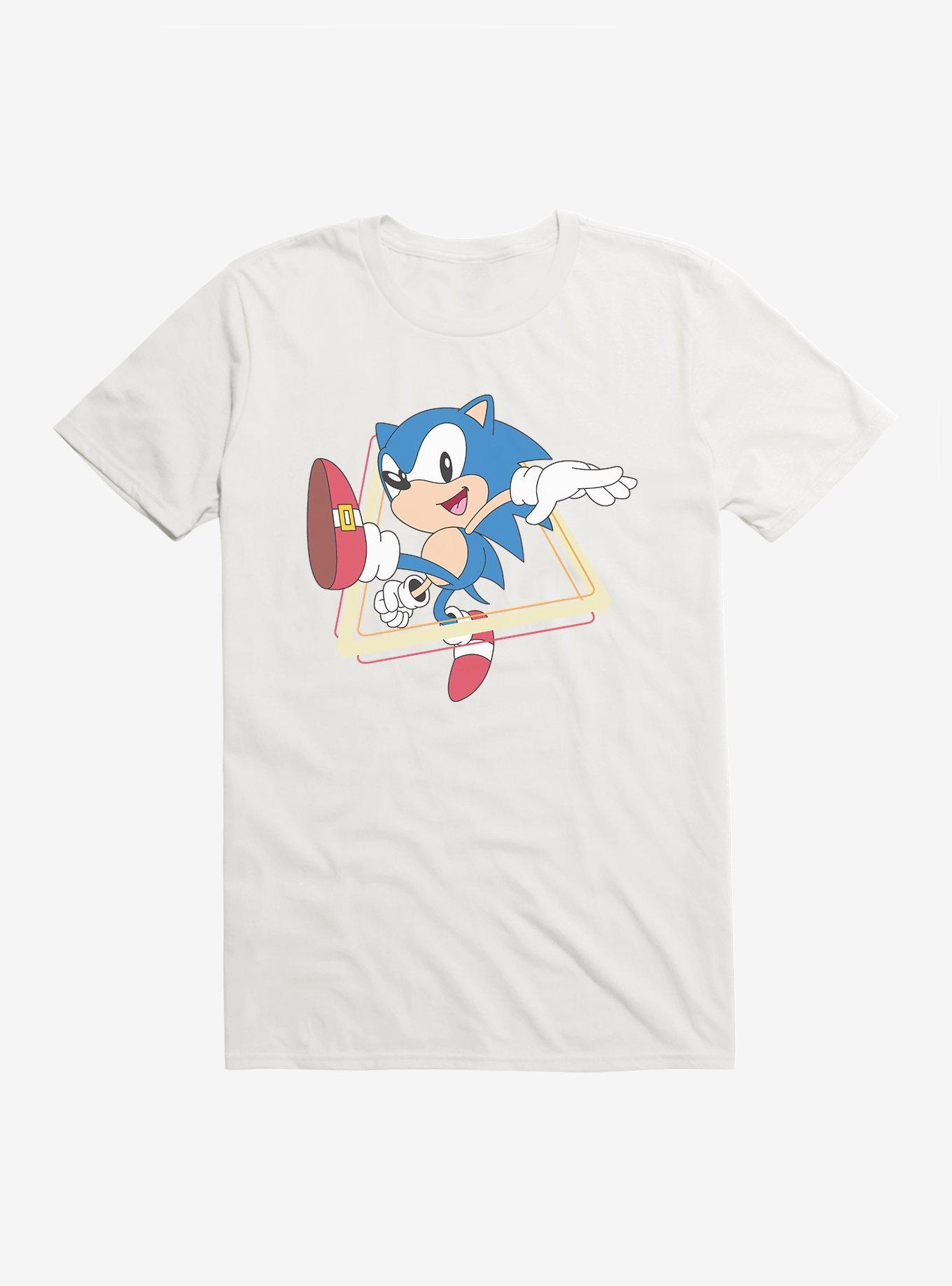 Sonic The Hedgehog Leaps And Bounds T-Shirt, WHITE, hi-res