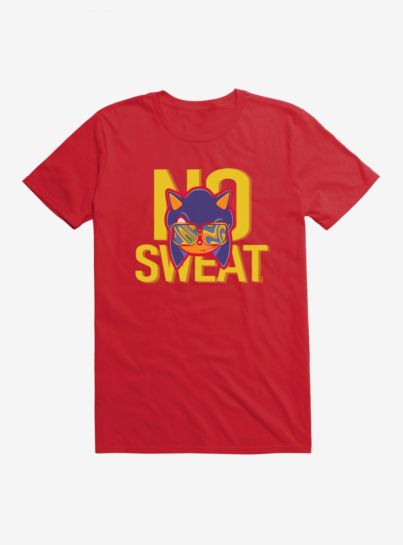 Sonic The Hedgehog Summer & Celebration No Sweat T-Shirt, RED, hi-res