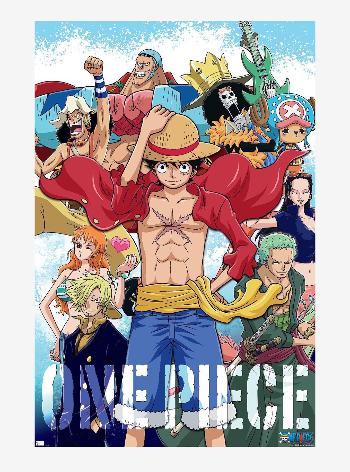 One Piece Straw Hat Crew Poster