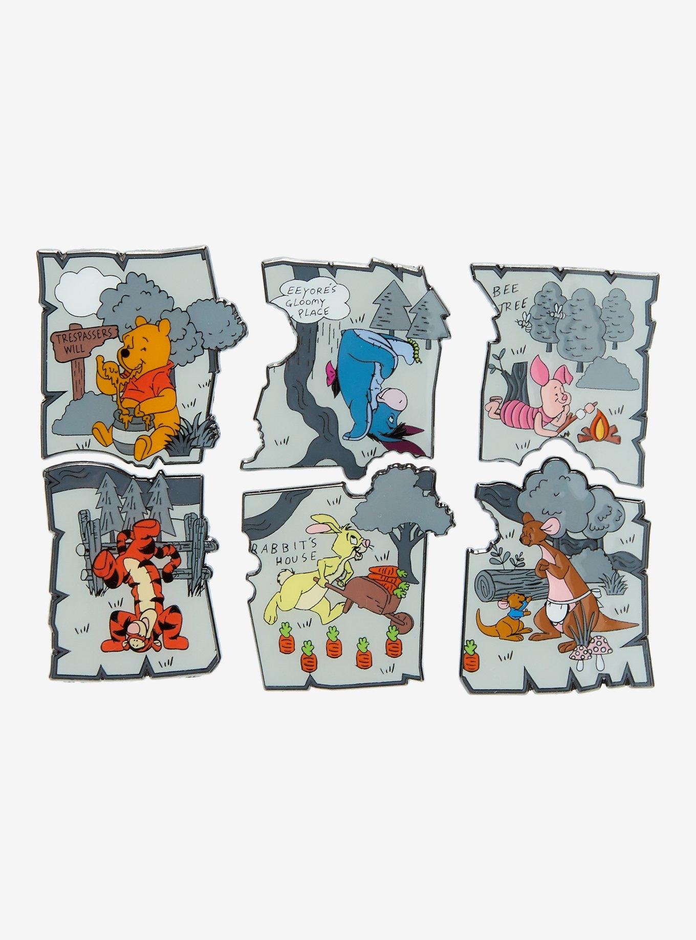 Loungefly Disney Winnie The Pooh Wood Map Blind Box Enamel Pin, , hi-res