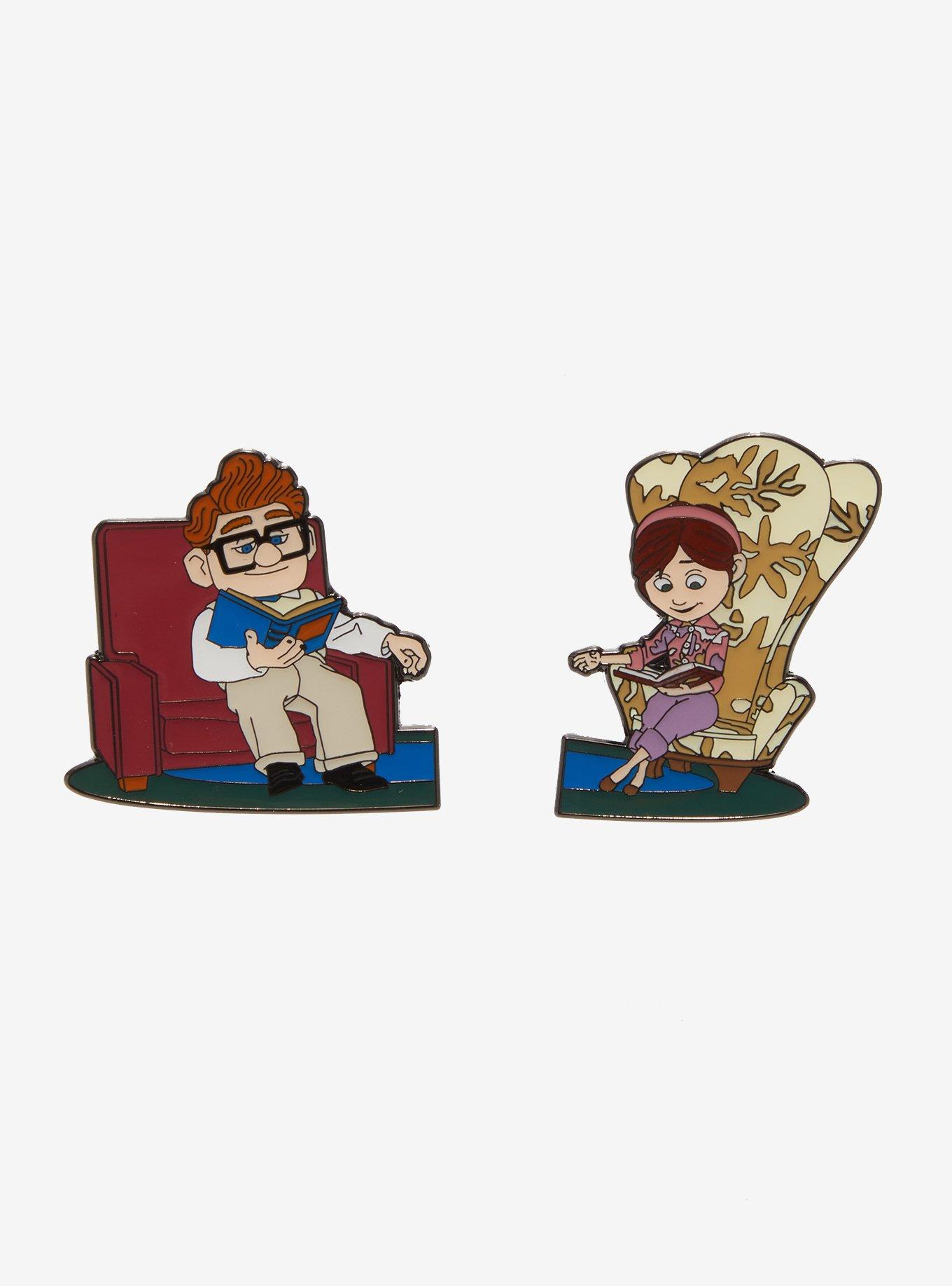 Loungefly Disney Pixar Up Carl & Ellie Enamel Pin Set, , hi-res