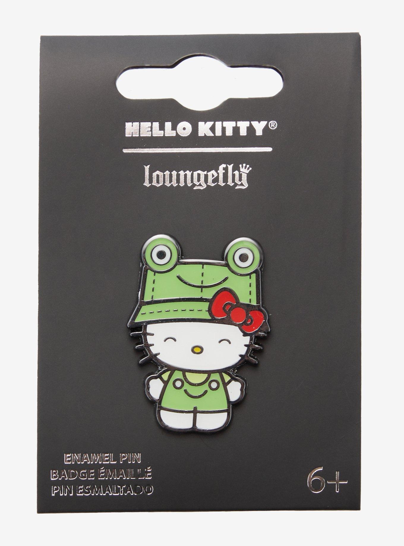 Loungefly Hello Kitty Frog Outfit Enamel Pin, , hi-res