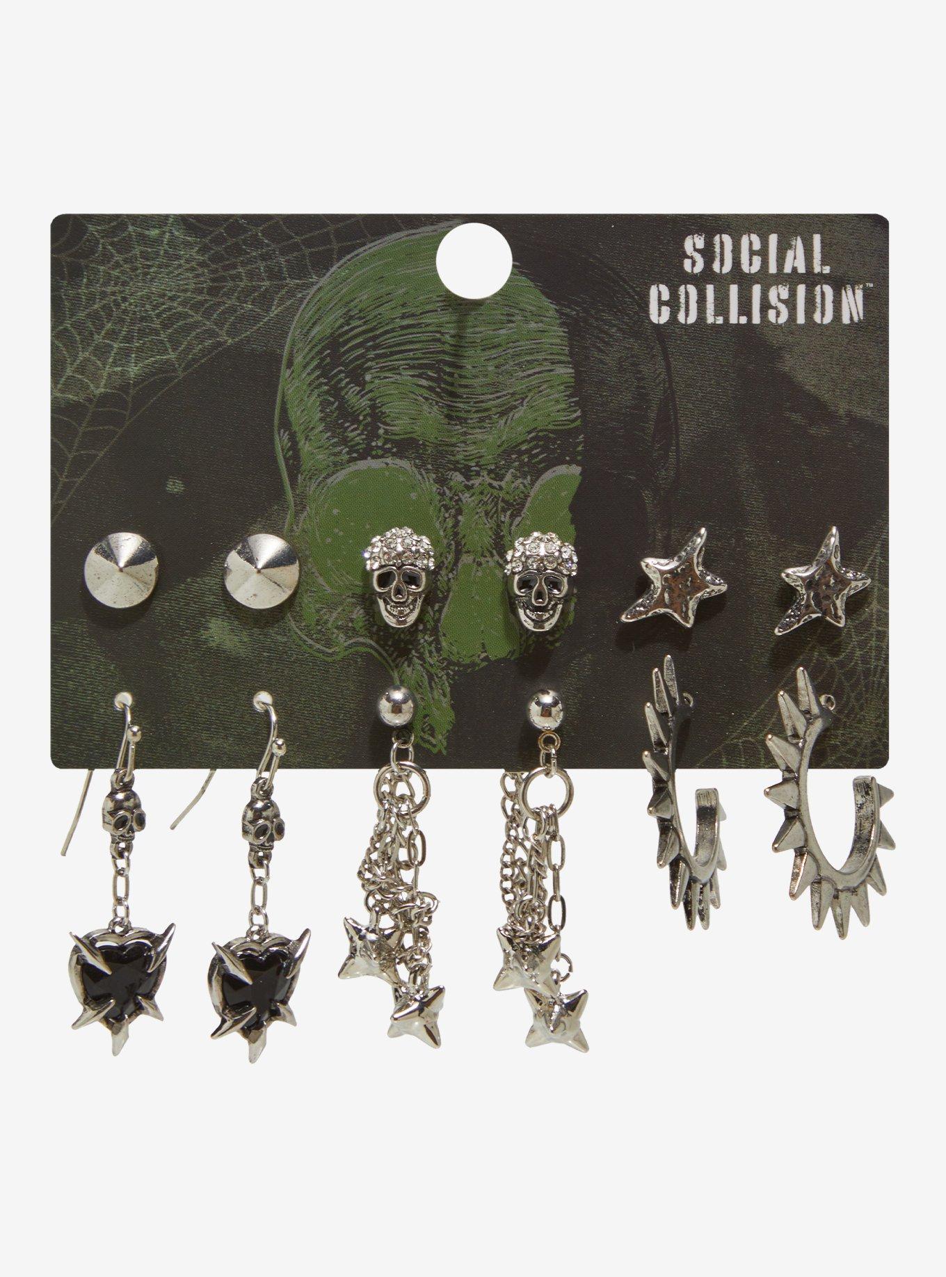 Spike earrings hot topic deals