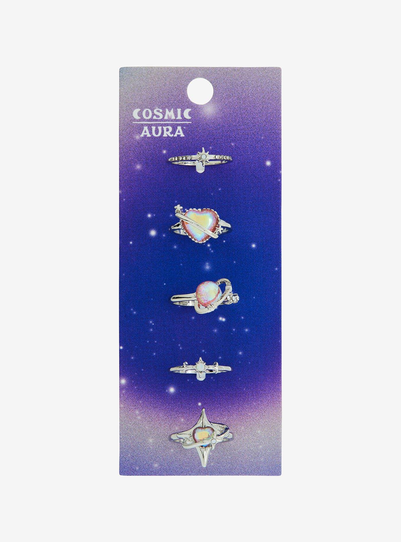 Cosmic Aura Star Planet Ring Set, , hi-res