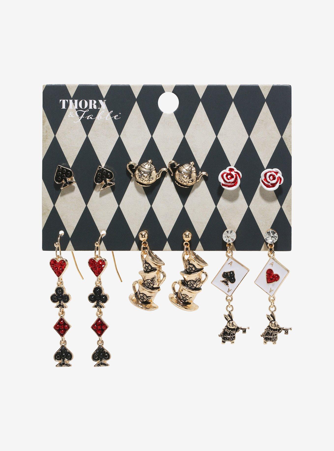 Thorn & Fable Mad Tea Party Earring Set, , hi-res