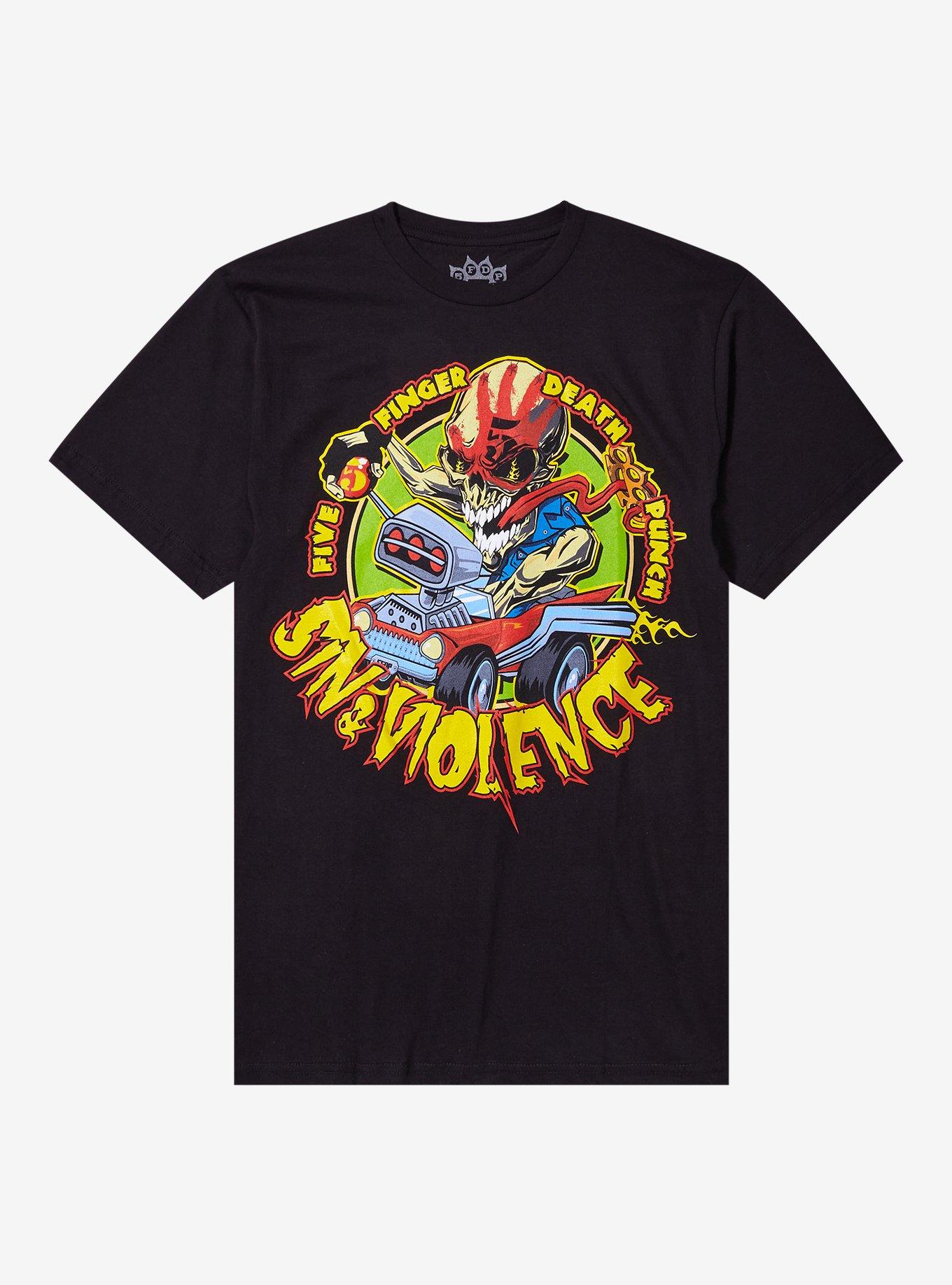 Hot Topic Five Finger Death Punch Sin Violence T Shirt MainPlace Mall