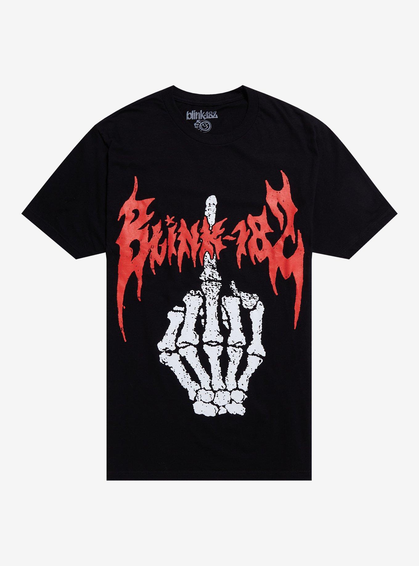 Blink-182 Skeleton Finger T-Shirt