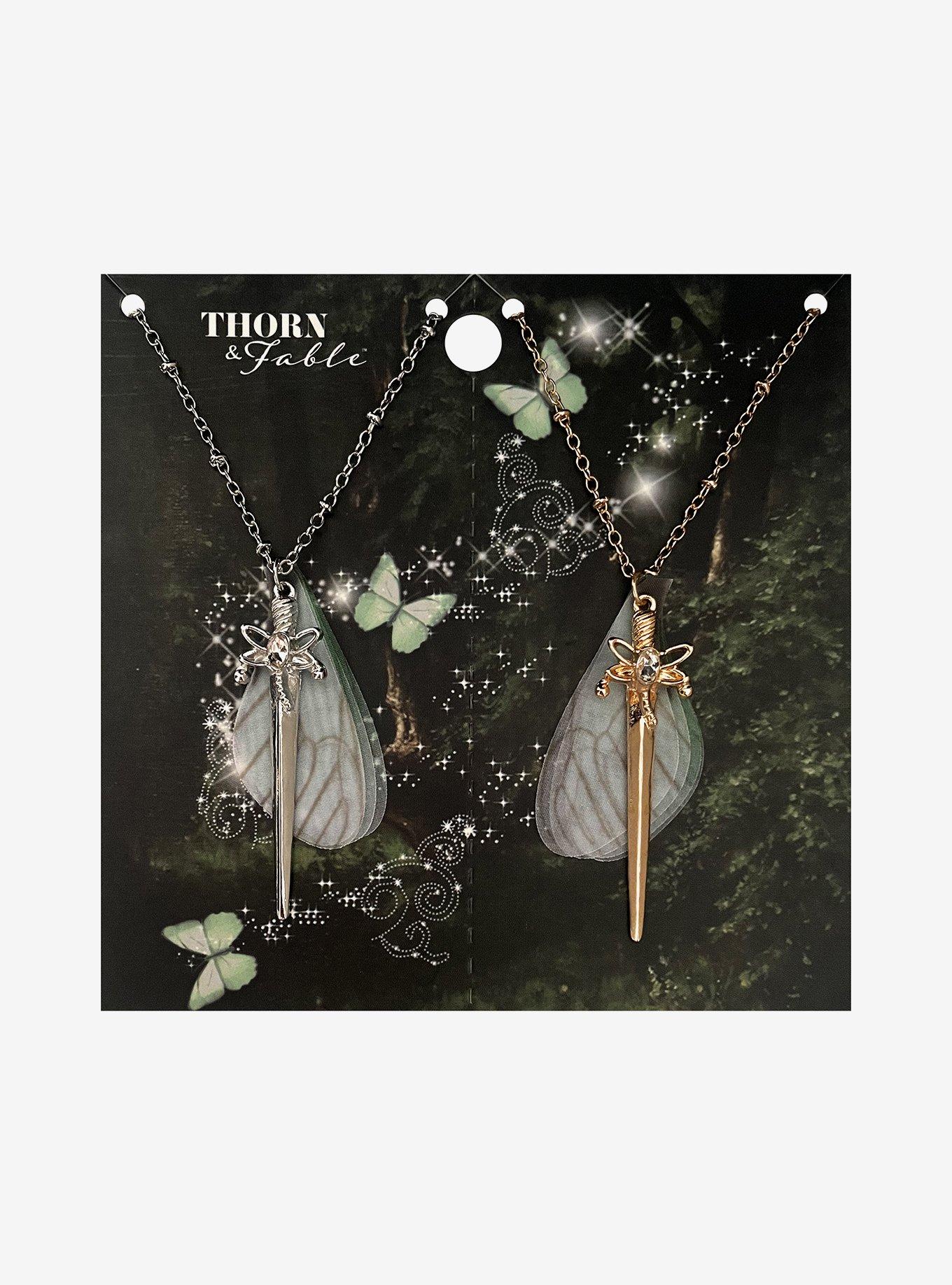 Thorn & Fable Fairy Daggers Best Friend Necklace Set, , hi-res