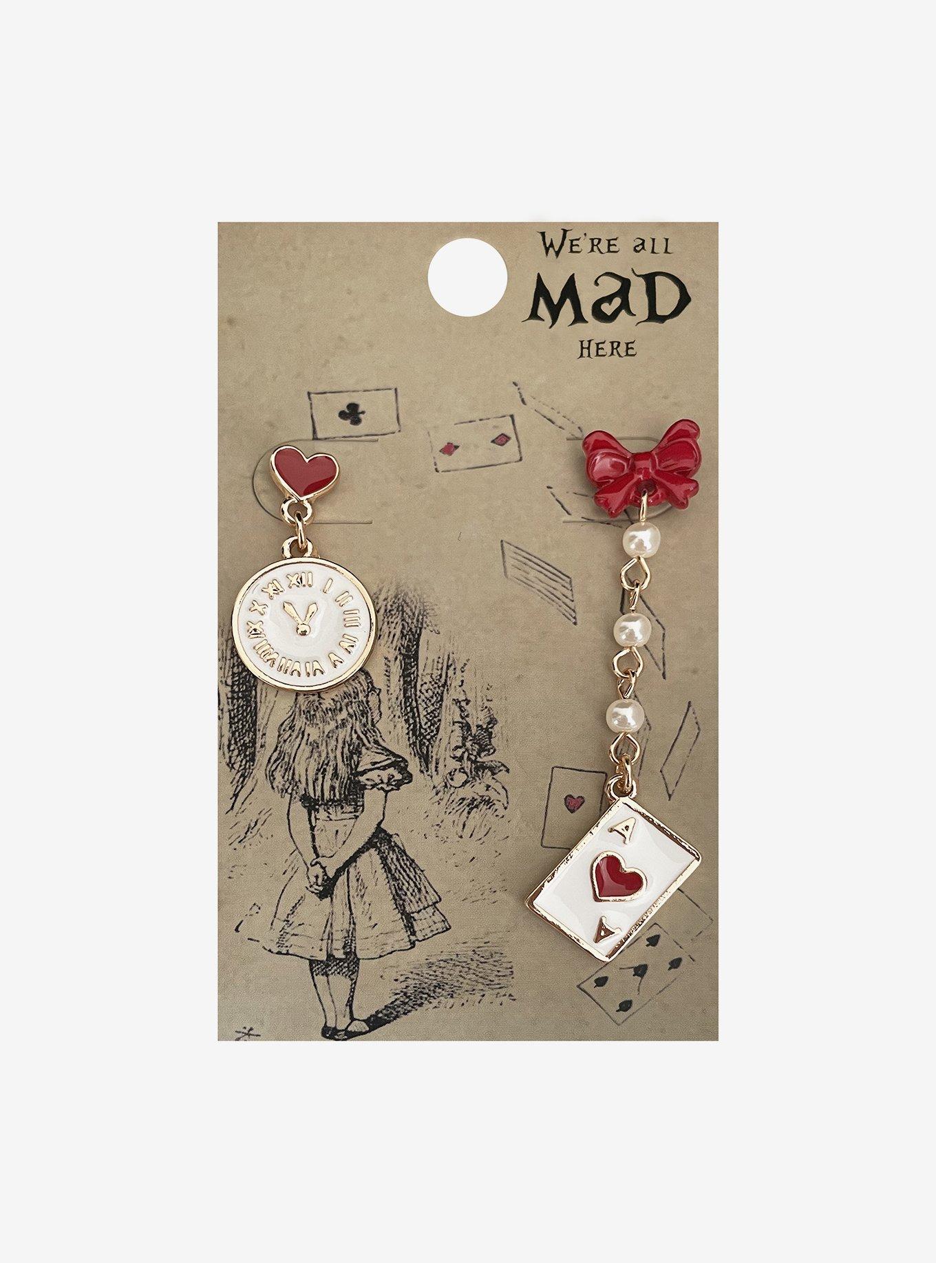 Lewis Carroll Alice's Adventures In Wonderland Drop Earrings, , hi-res
