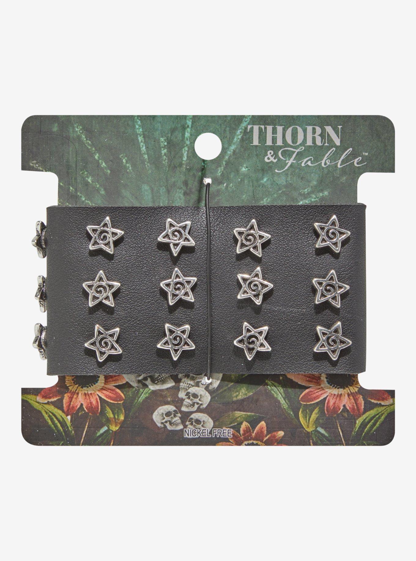 Thorn & Fable Spiral Star Cuff Bracelet, , hi-res