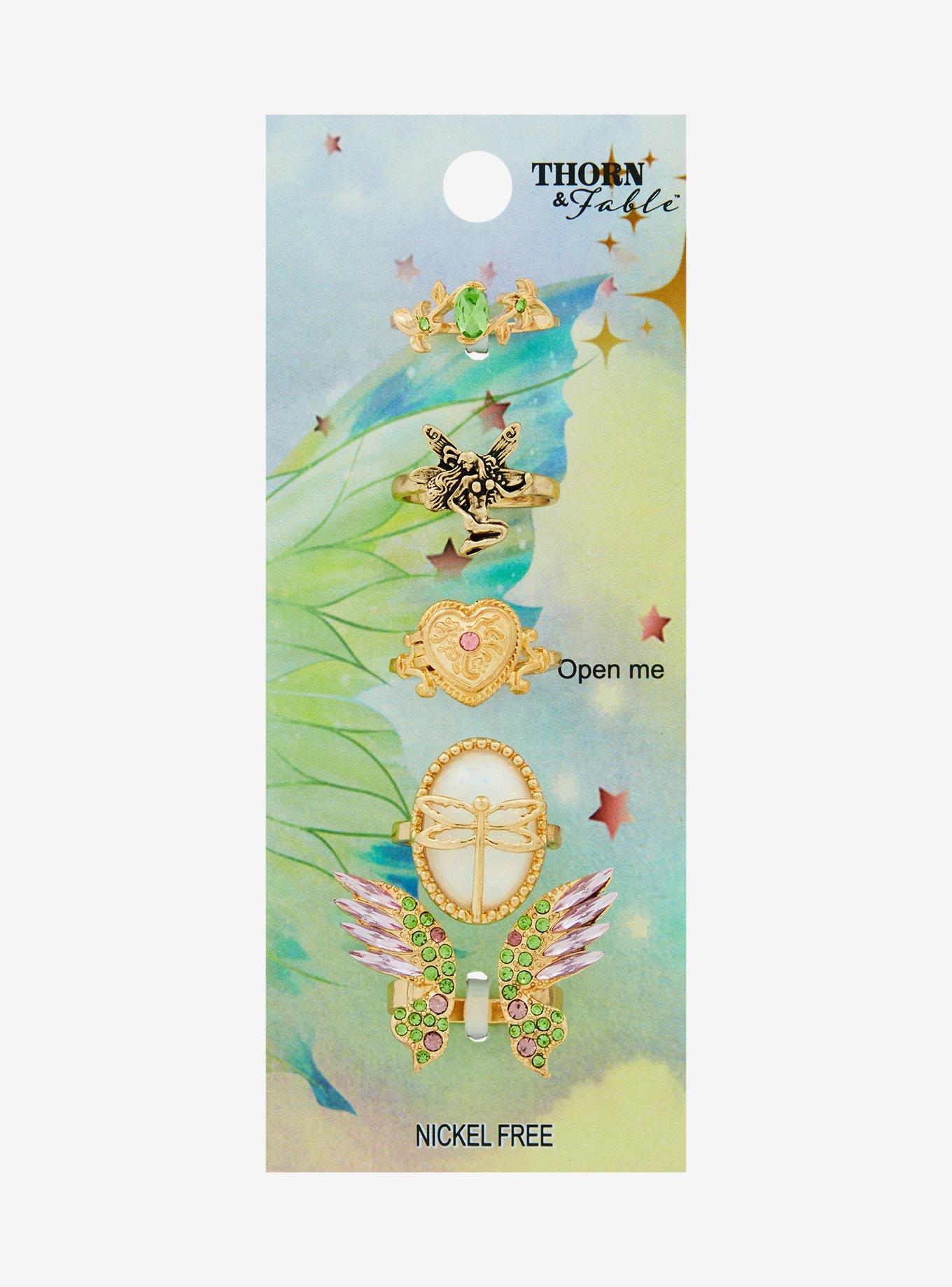 Thorn & Fable Fairy Locket Ring Set, , hi-res