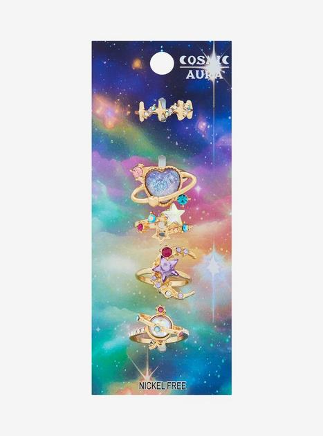 Cosmic Aura Celestial Orbit Ring Set | Hot Topic