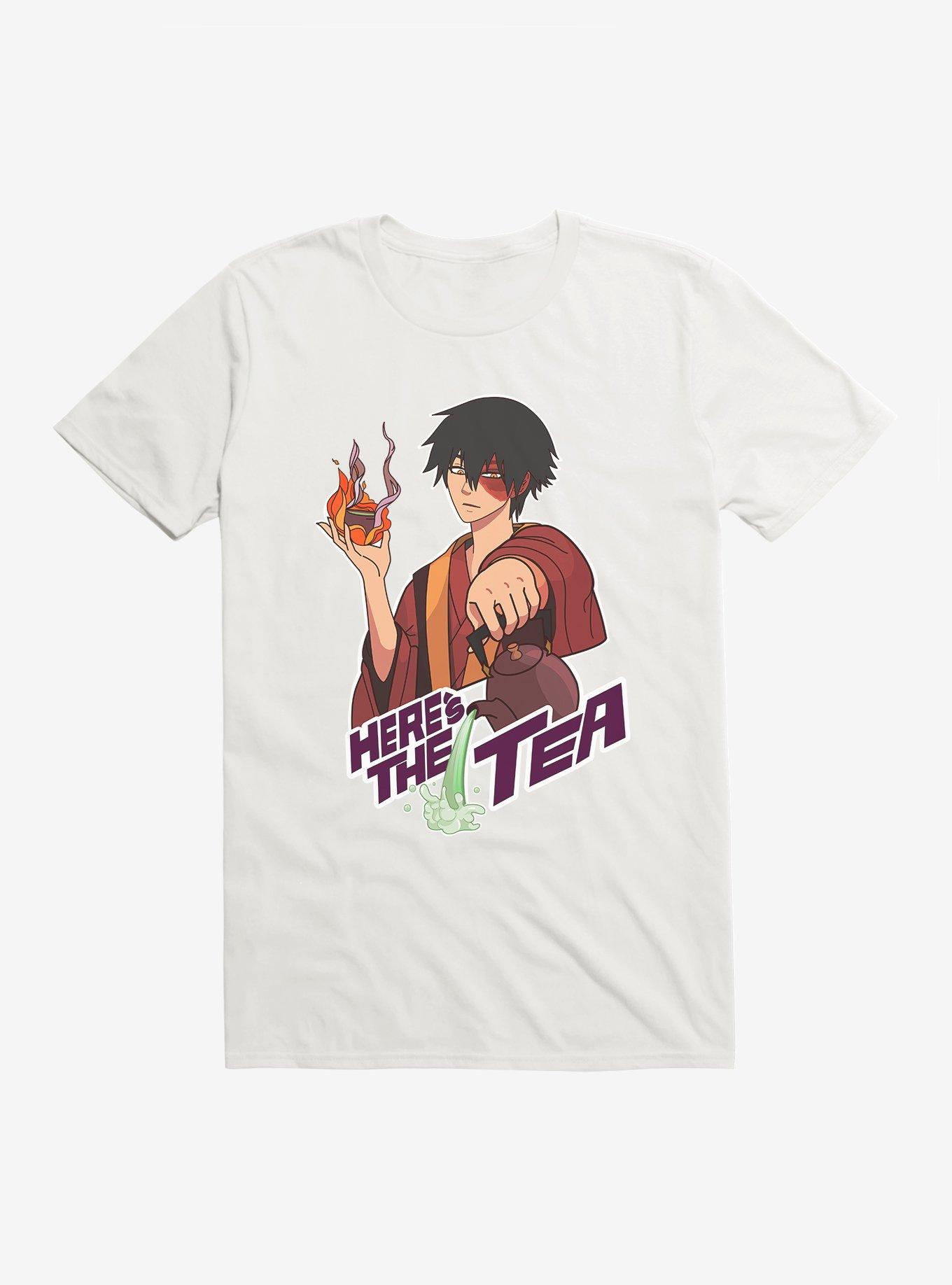 Avatar: The Last Airbender Zuko Here's The Tea T-Shirt, WHITE, hi-res
